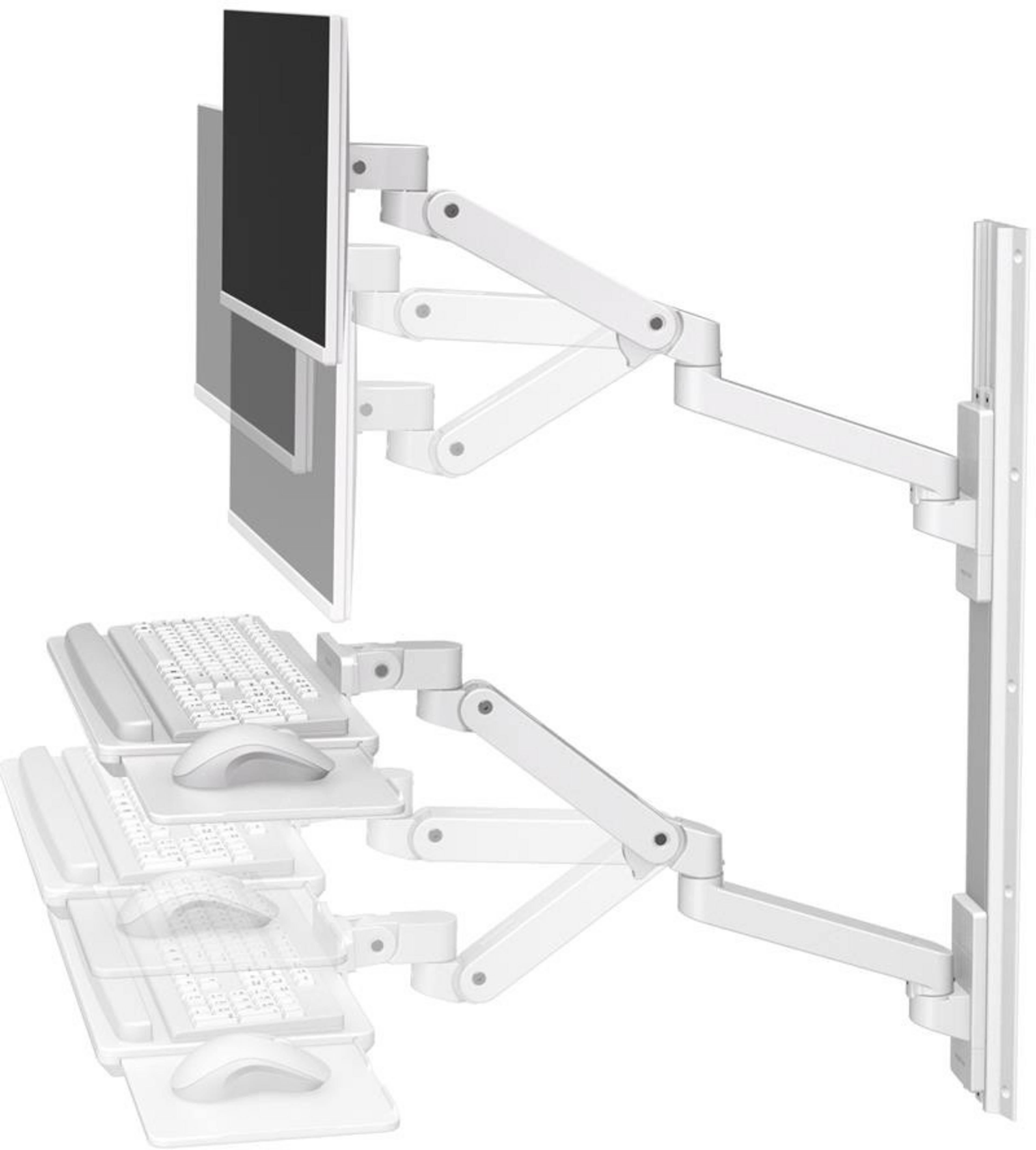 Système fix. mural Ergotron LX Pro, blc