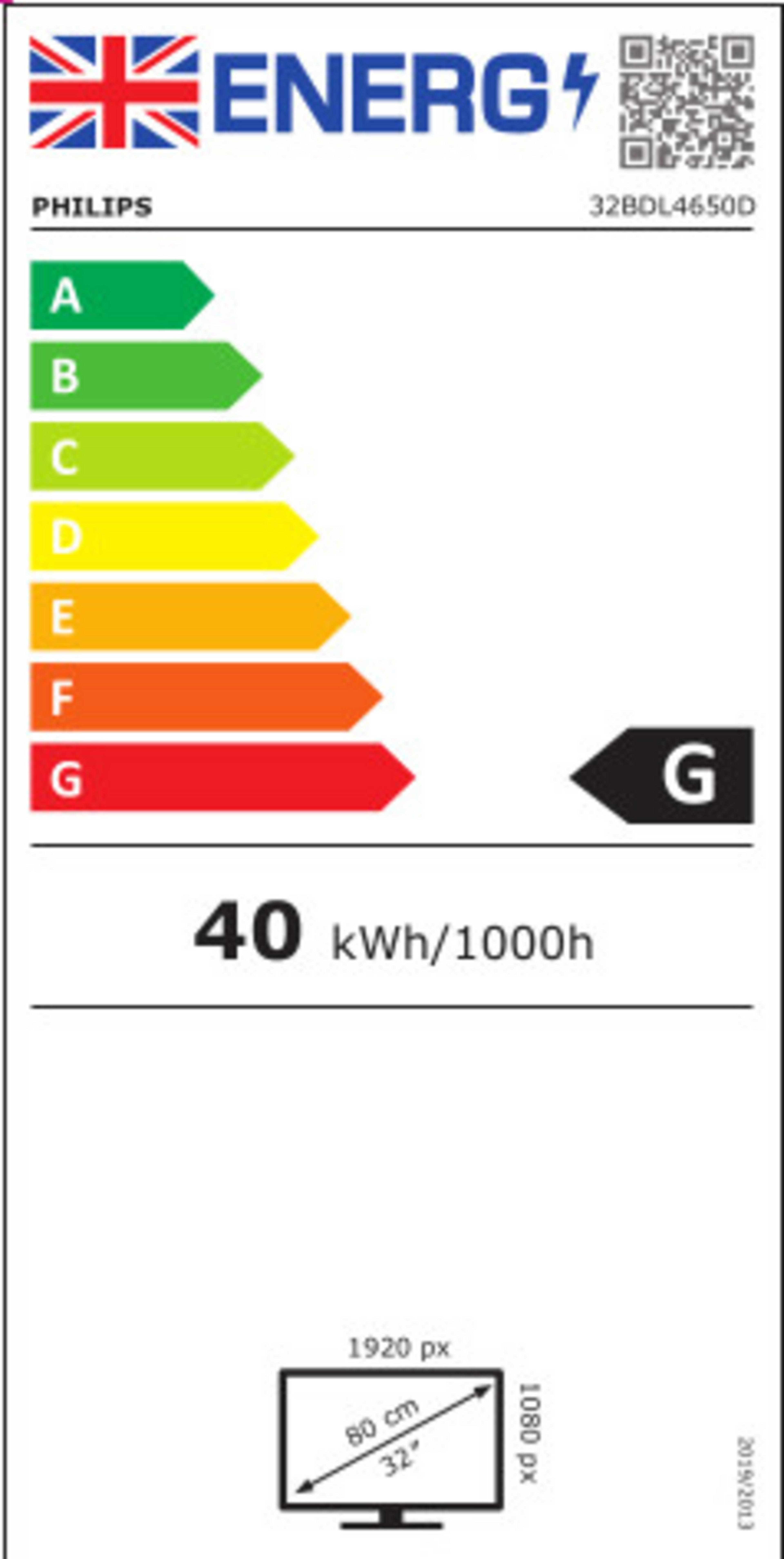Philips 32BDL4650D Display