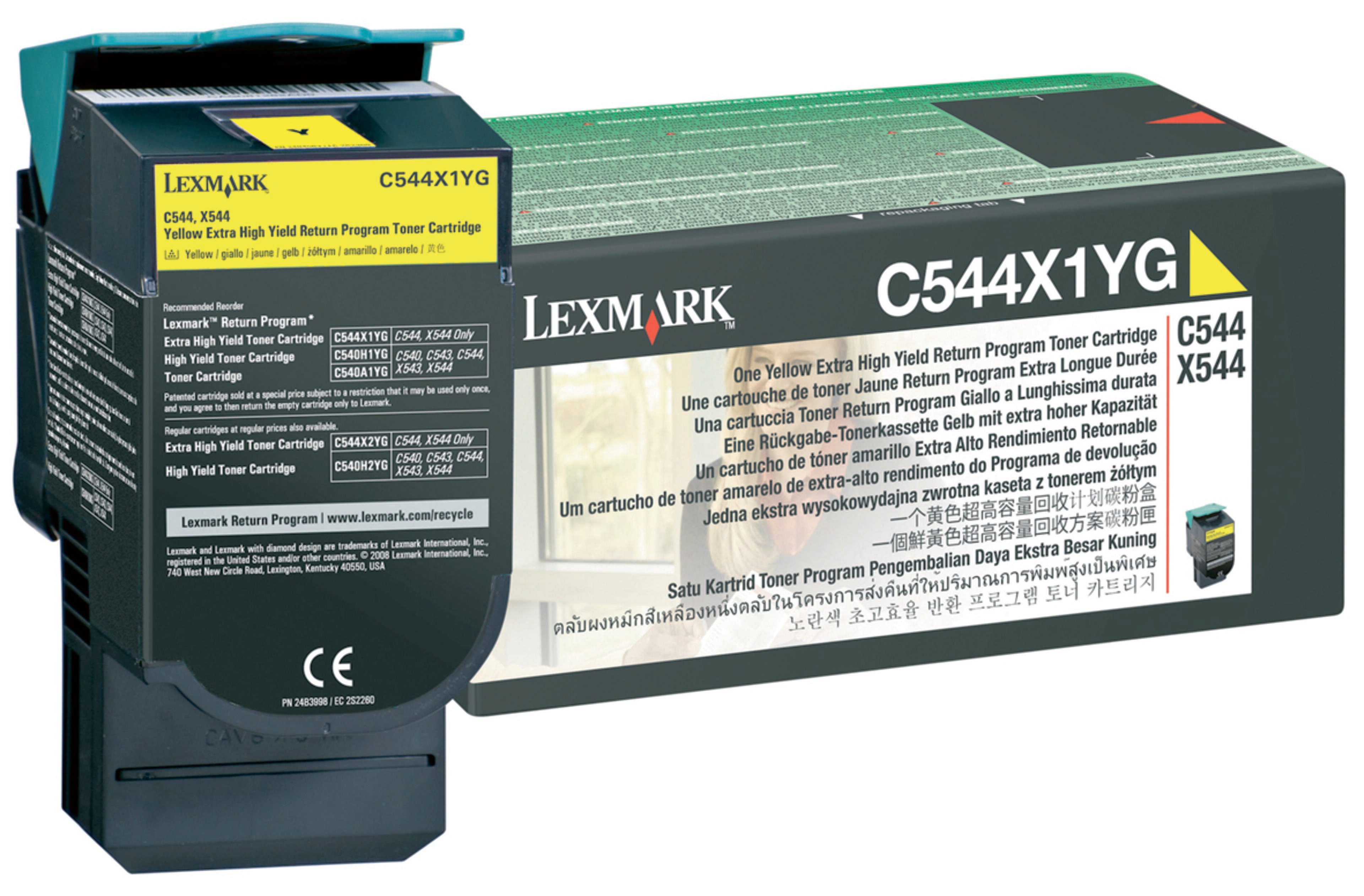 Lexmark C544X Toner Yellow