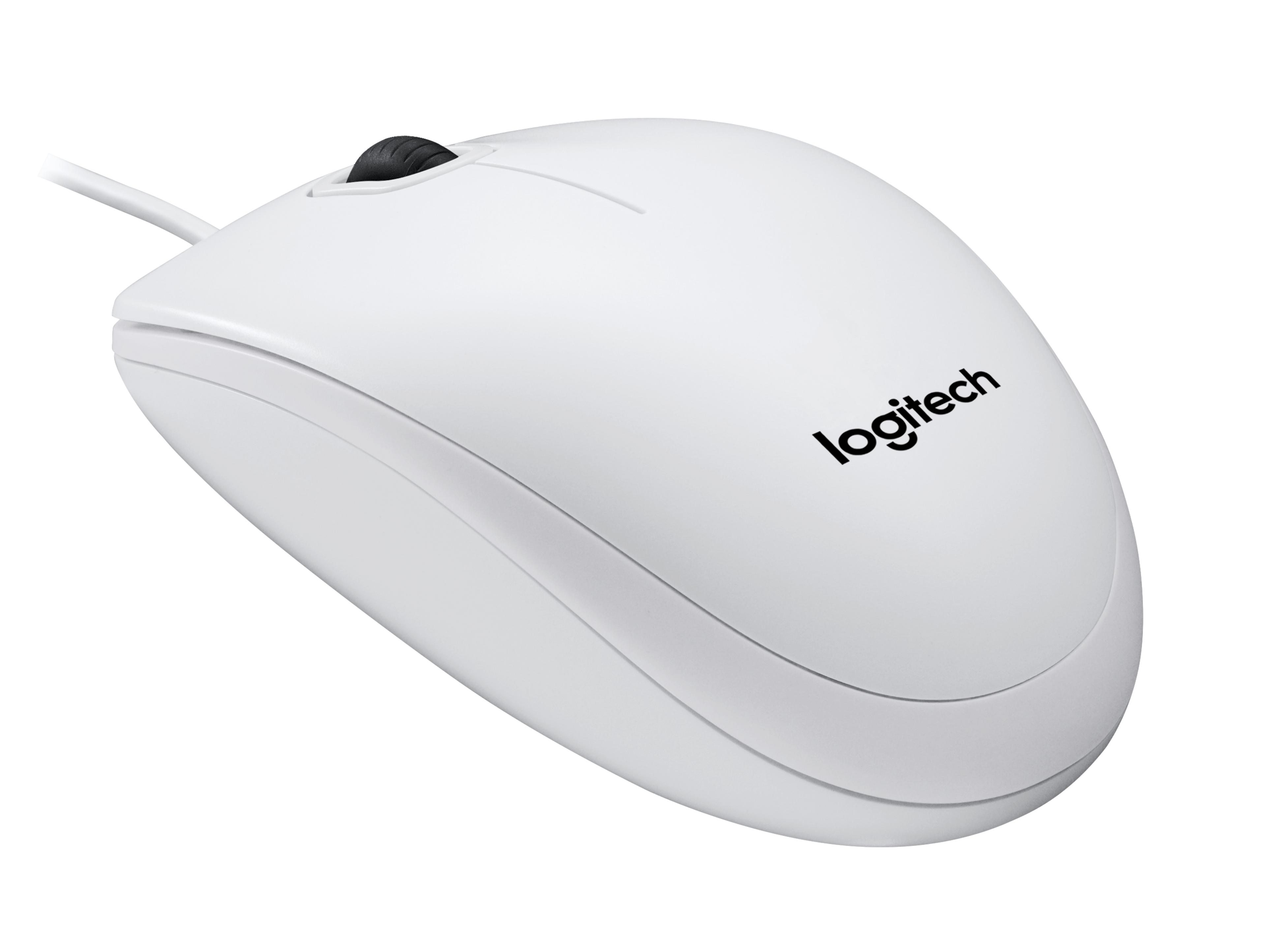 Rato óptico Logitech B100 p/ B. branco