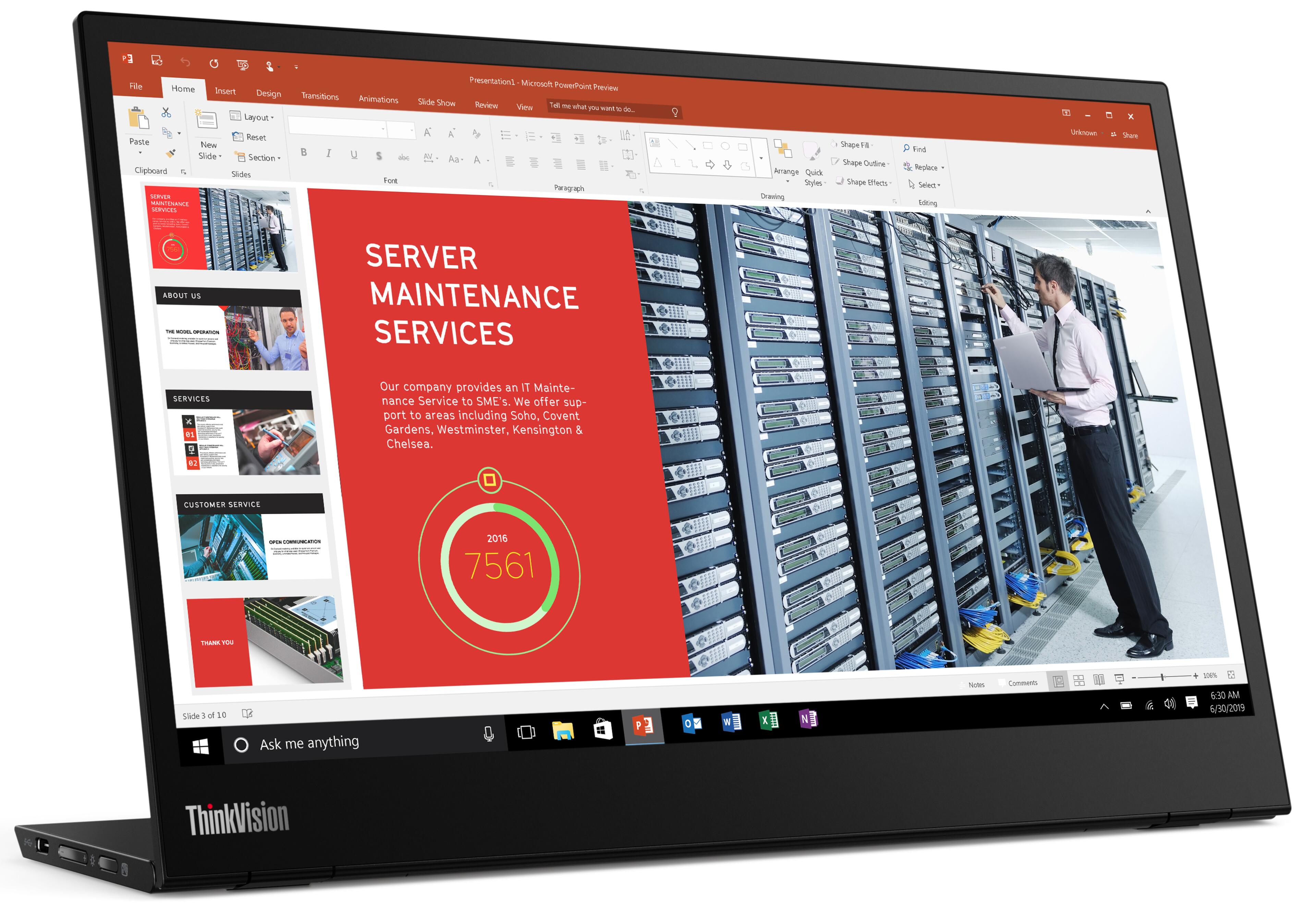 Lenovo ThinkVision M14 Portable Monitor