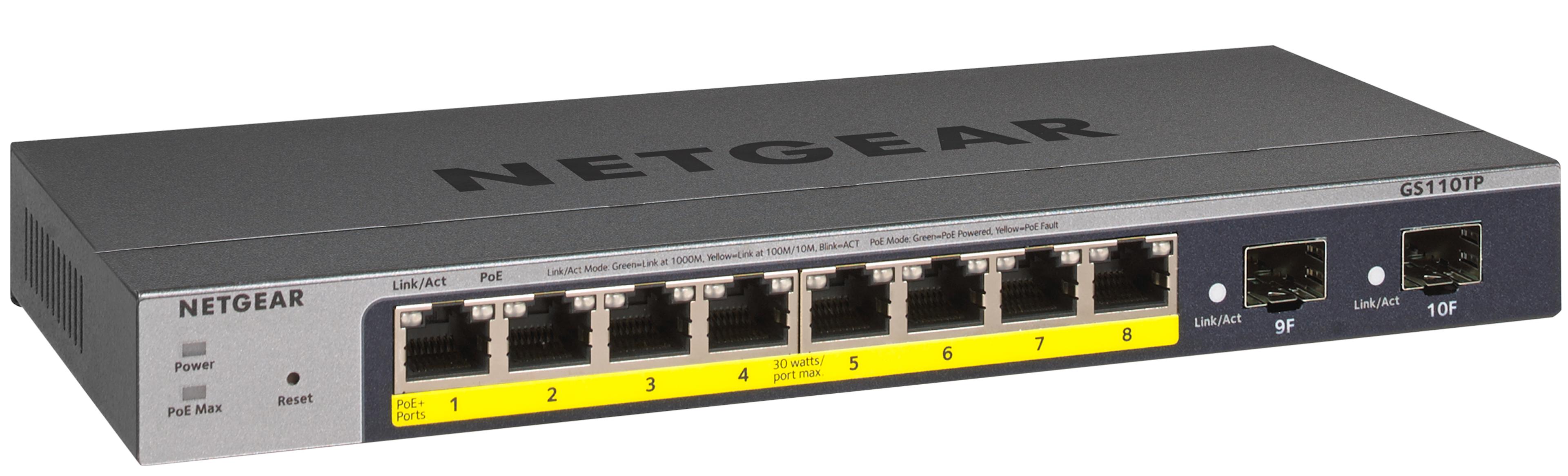 Switch NETGEAR GS110TPv3 PoE