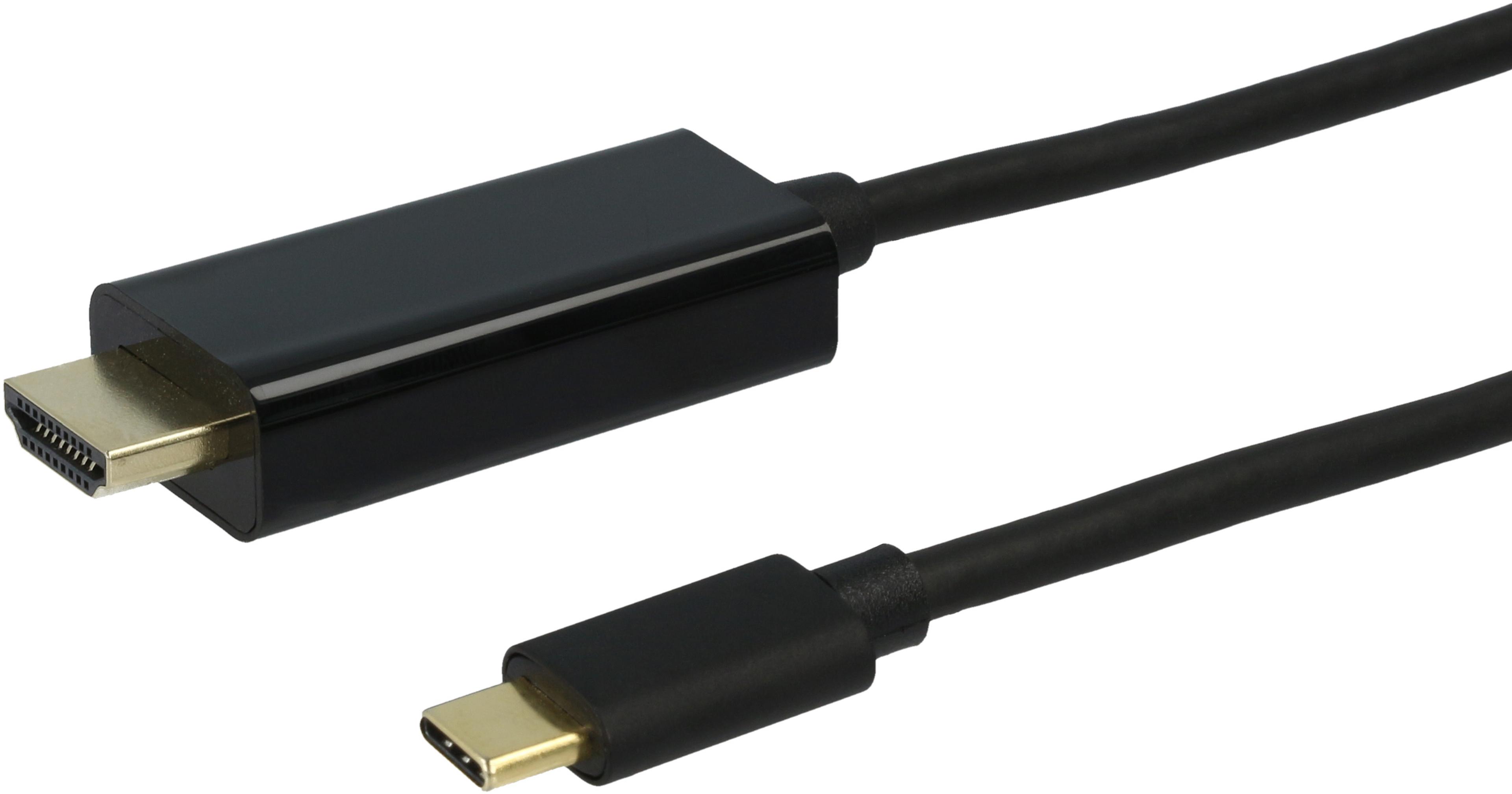 Cable USB Type-C/m - HDMI/m 2m Black