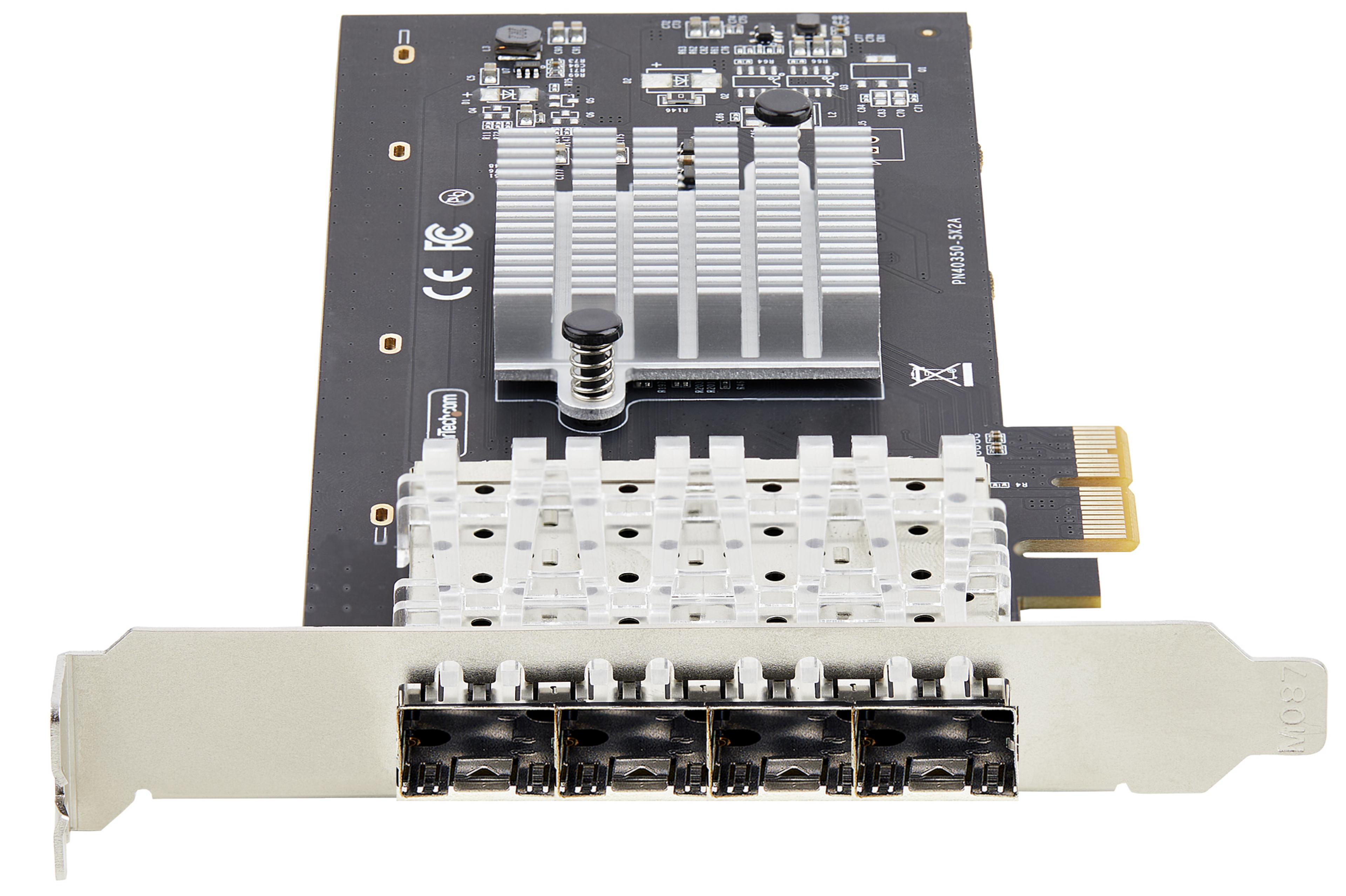 Carte réseau StarTech 4 ports SFP PCIe