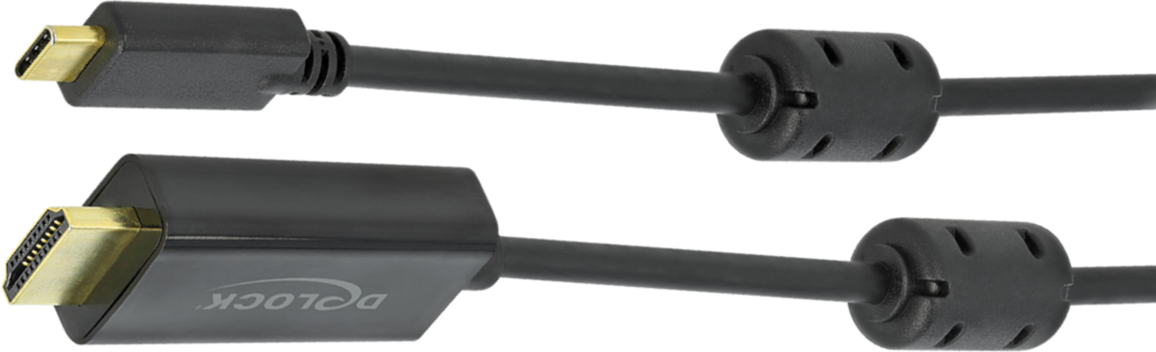 Cable USB Type-C/m - HDMI/m 5m Black