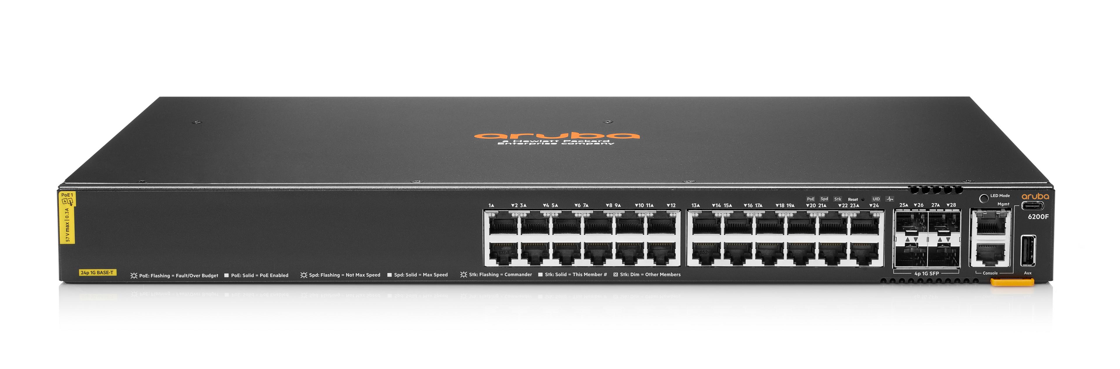 HPE Aruba 6200F 24G PoE 370 W Switch