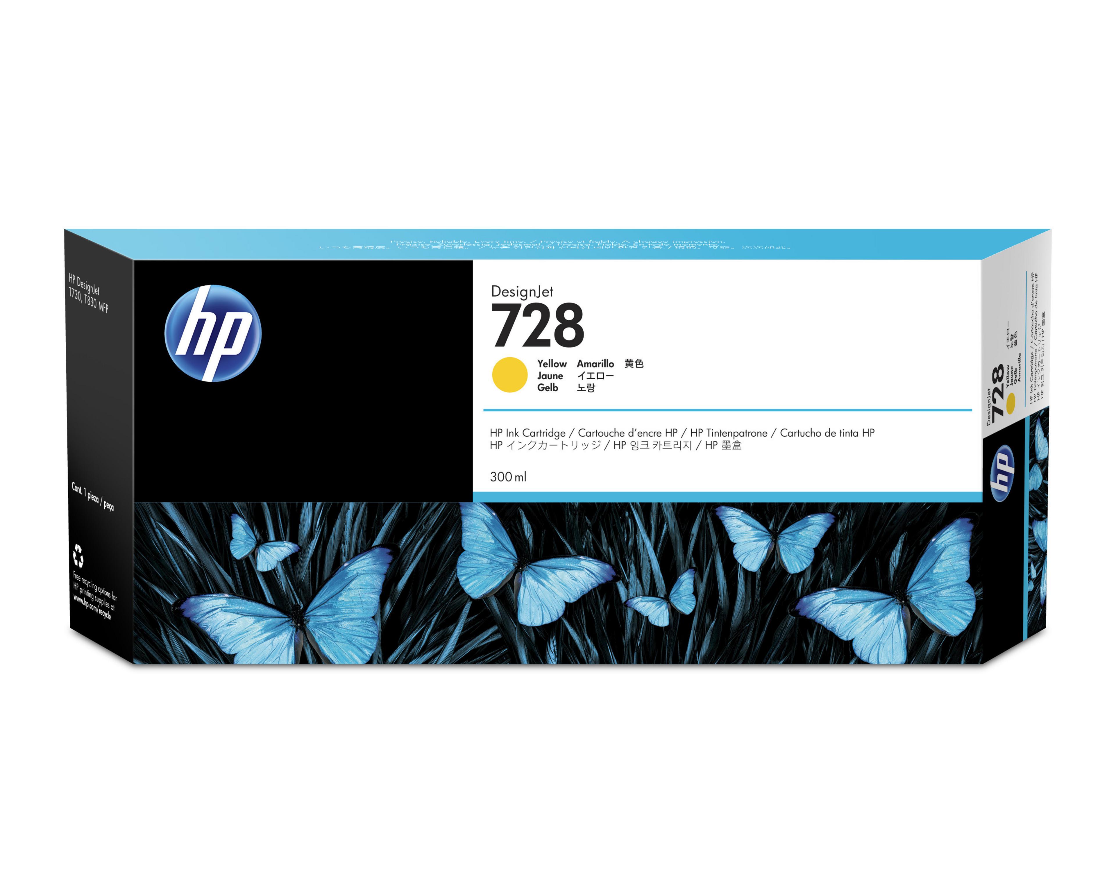 HP 728 Ink Yellow 300ml
