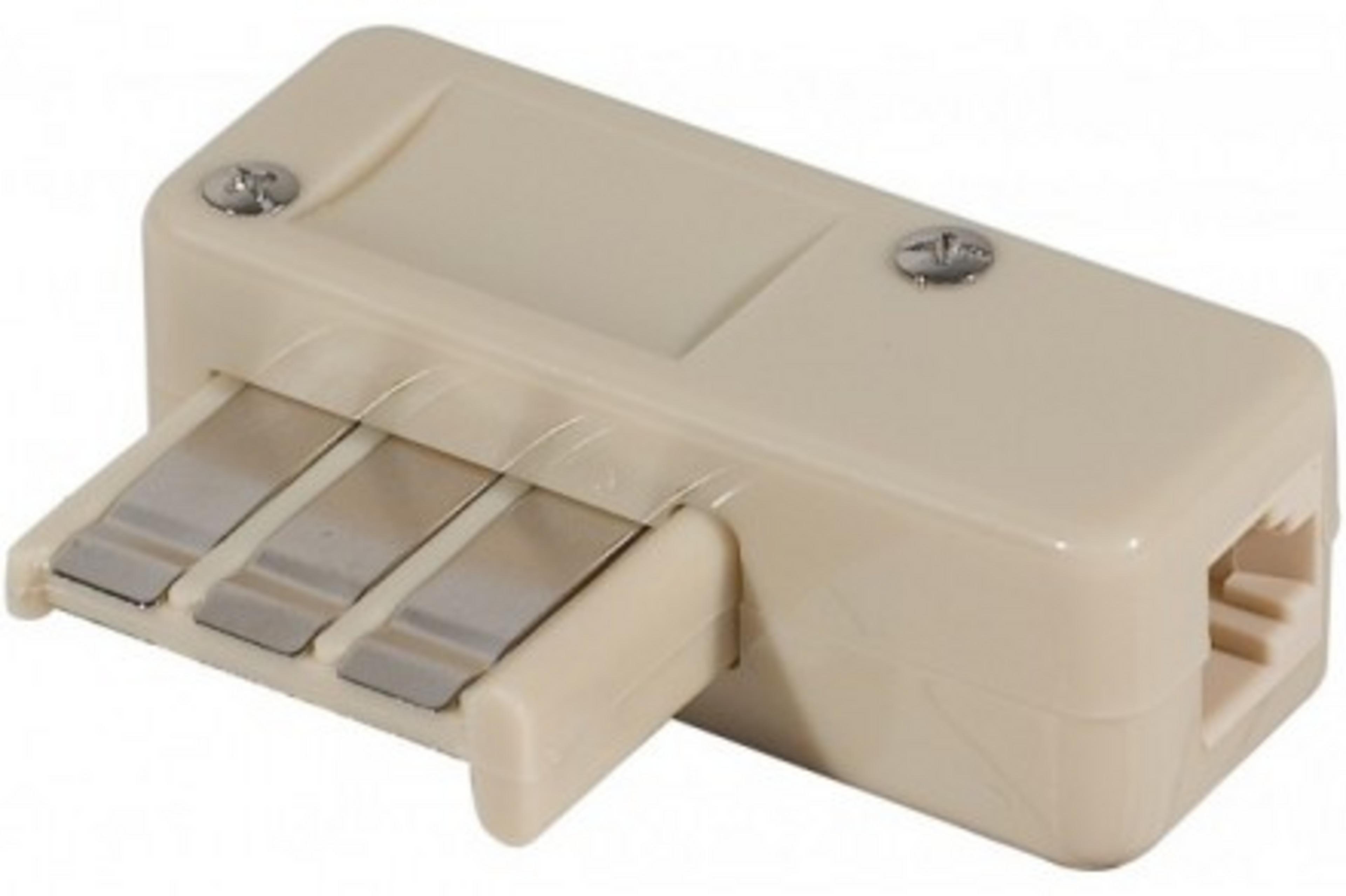 Adaptateur gigogne RJ11/RJ45 6 plots