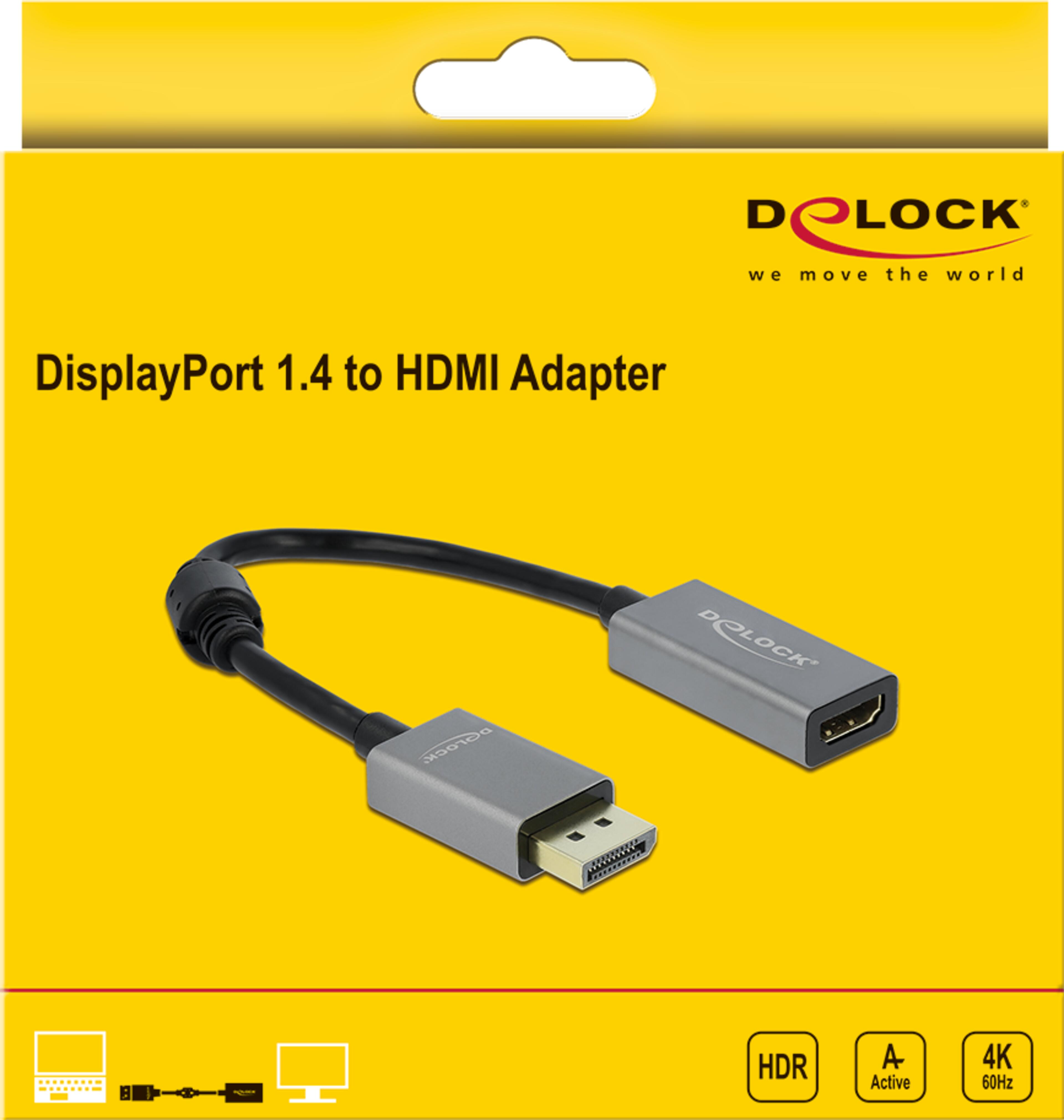 Adattatore DisplayPort - HDMI Delock