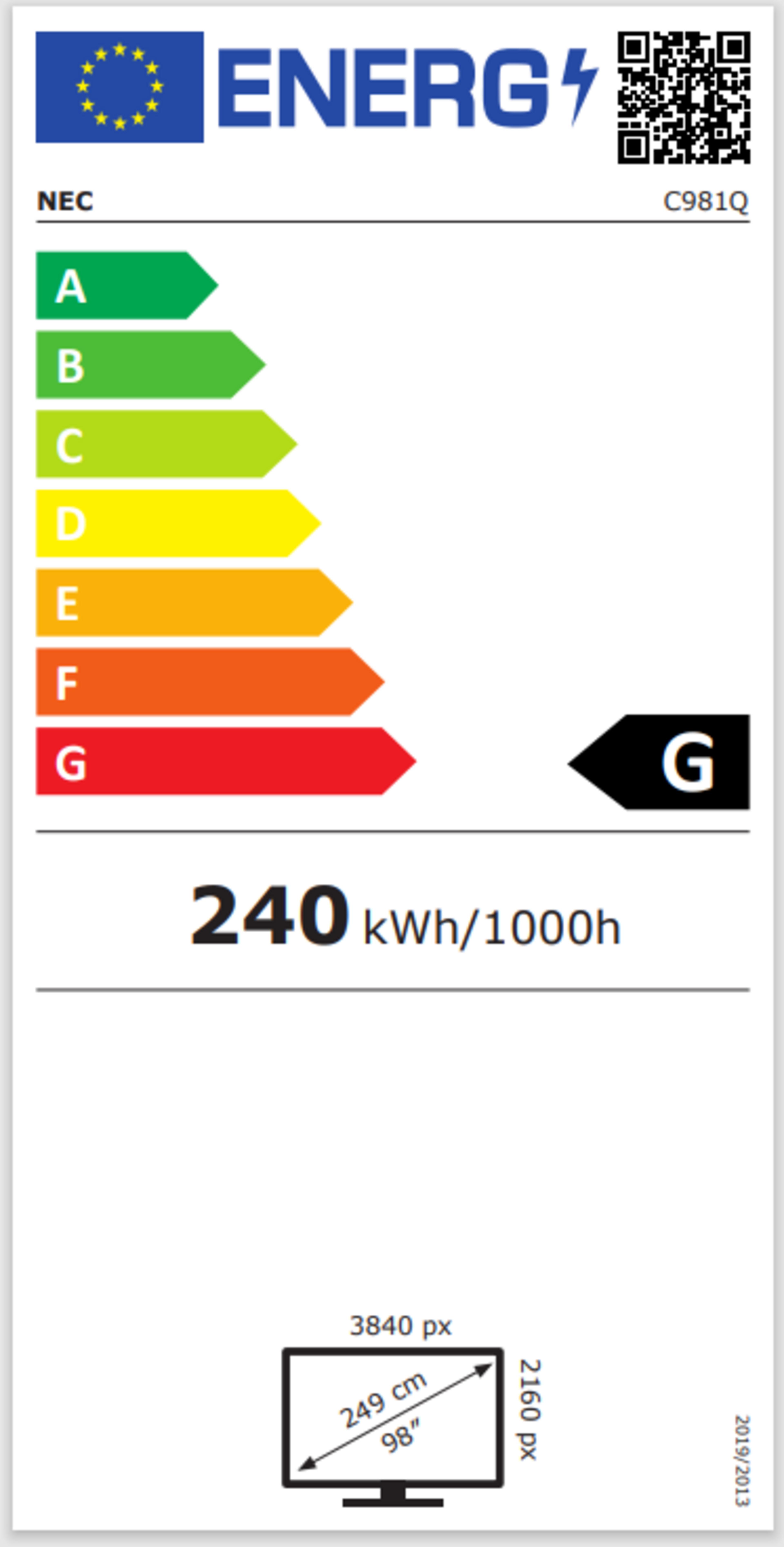 NEC MultiSync C981Q Display