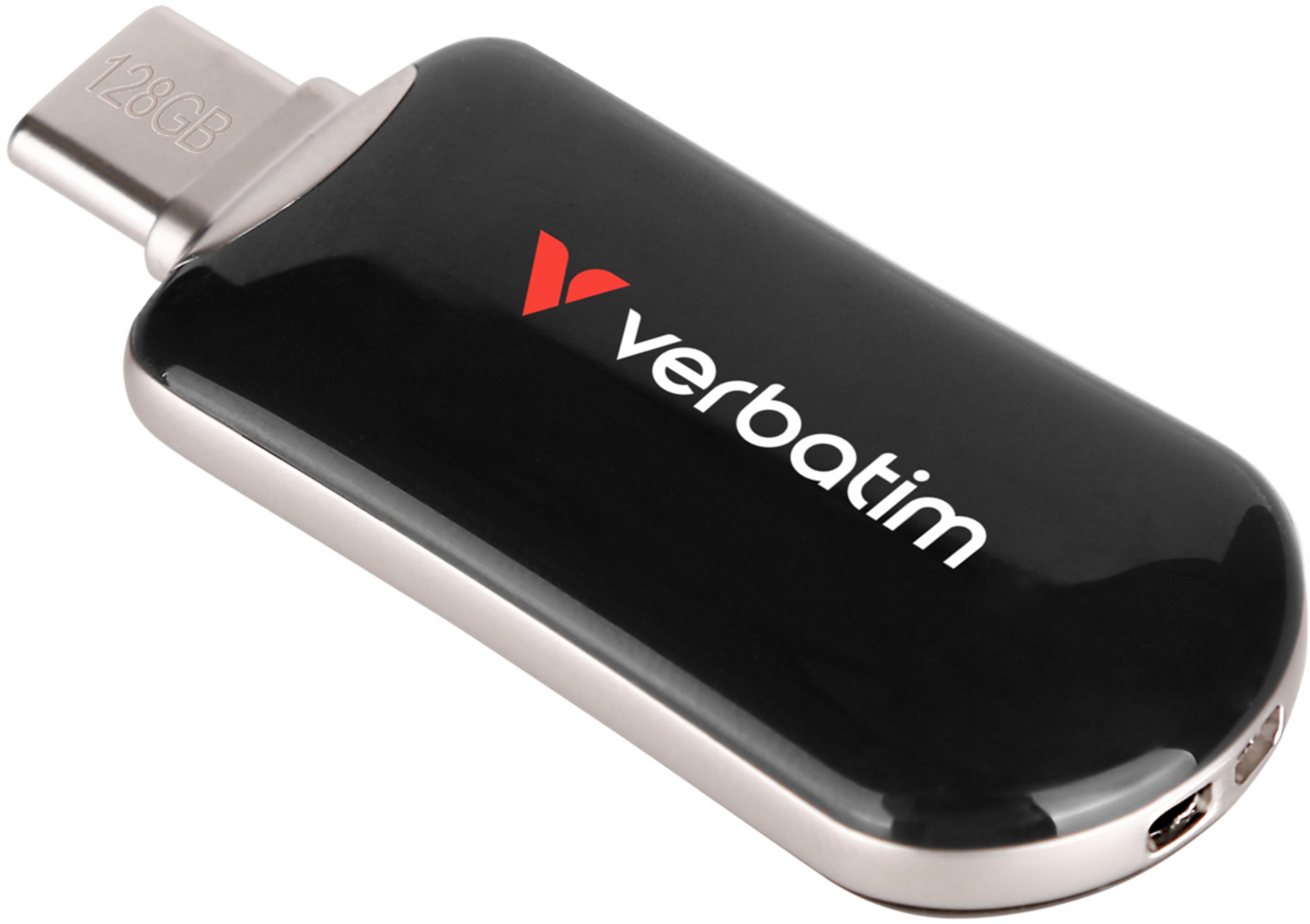 Verbatim Plectra Flash Drive 128GB Black