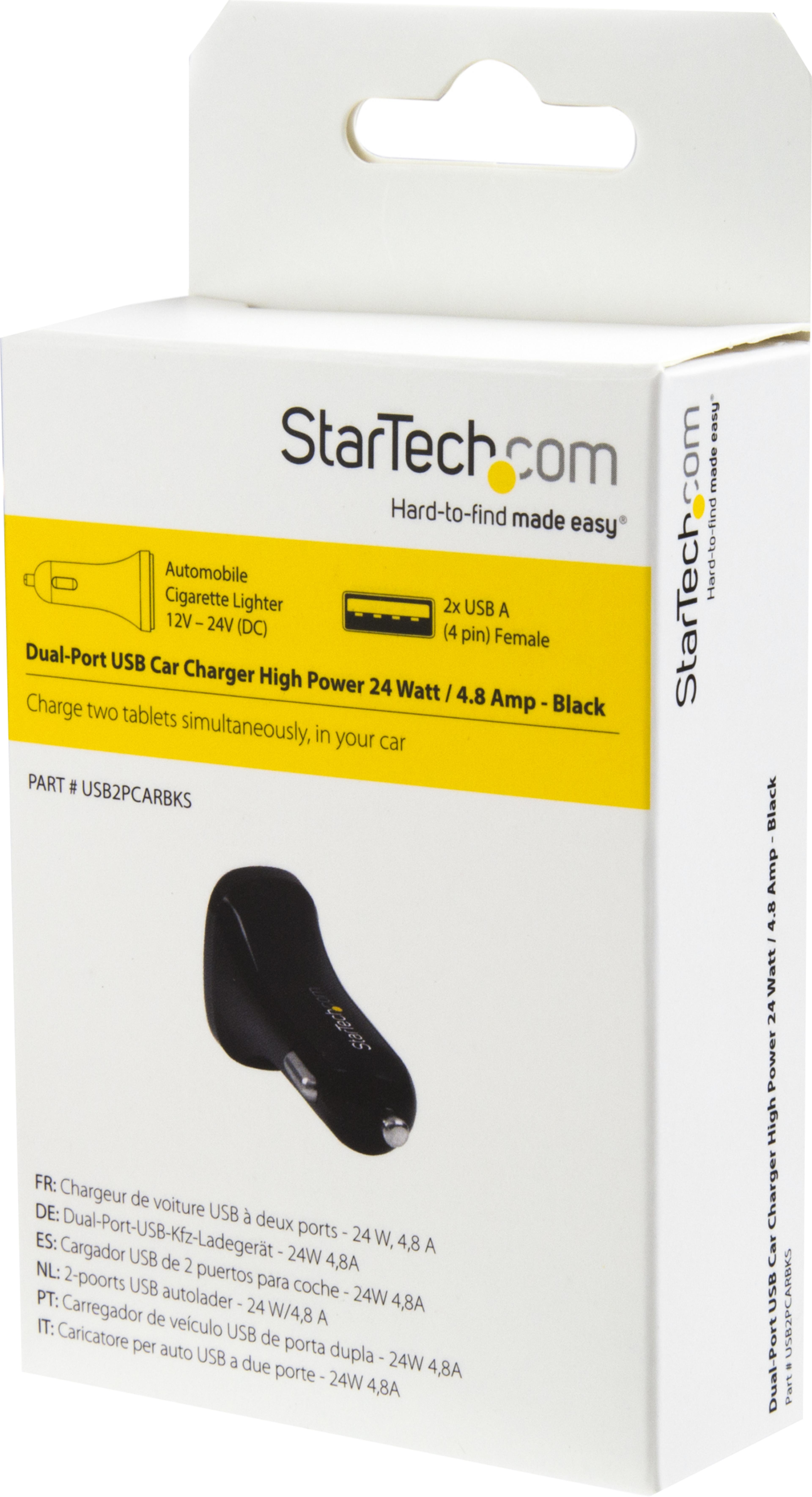 Adat. ricarica auto USB-A duale StarTech