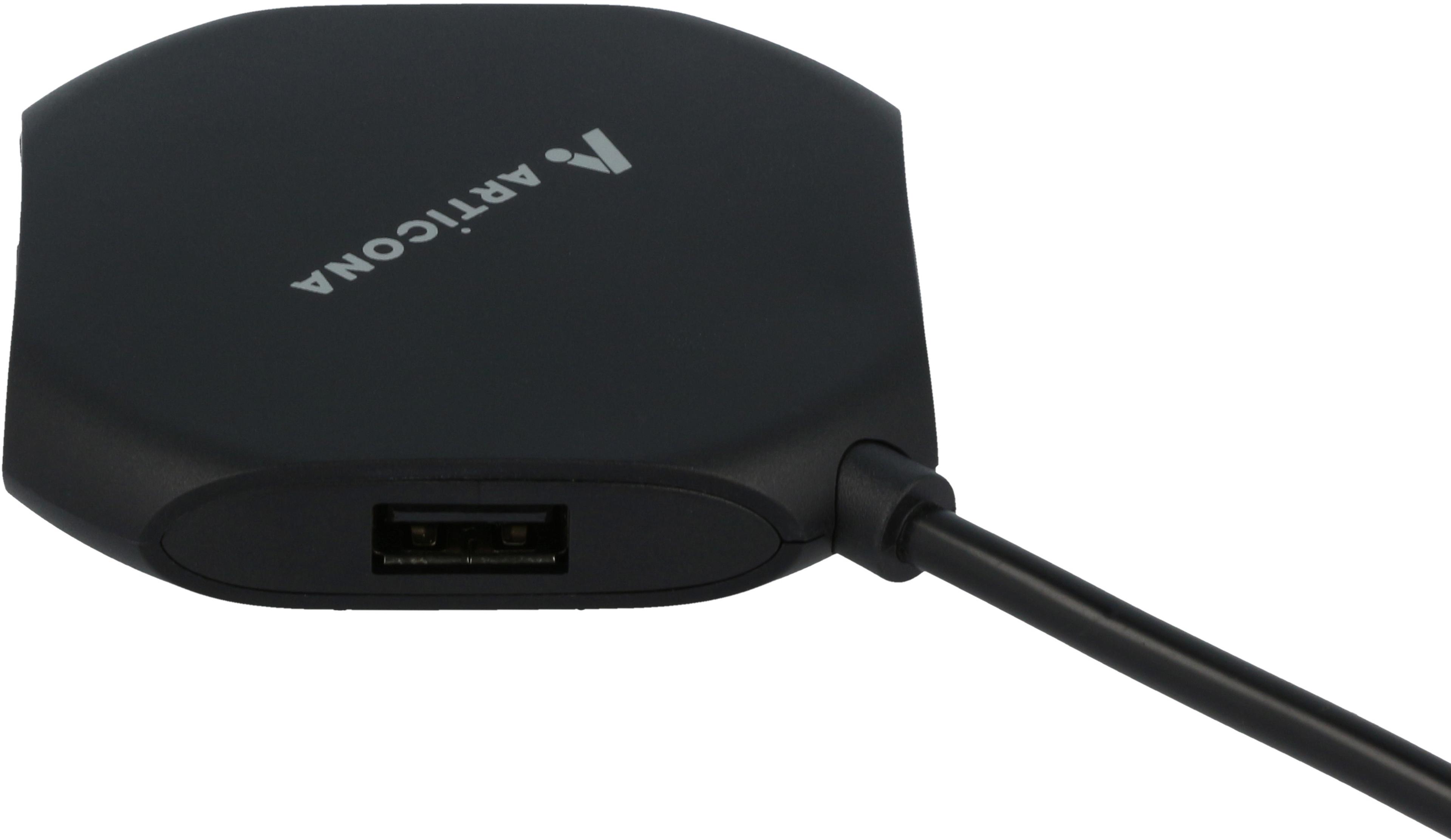 ARTICONA USB Hub 2.0 4-port Black