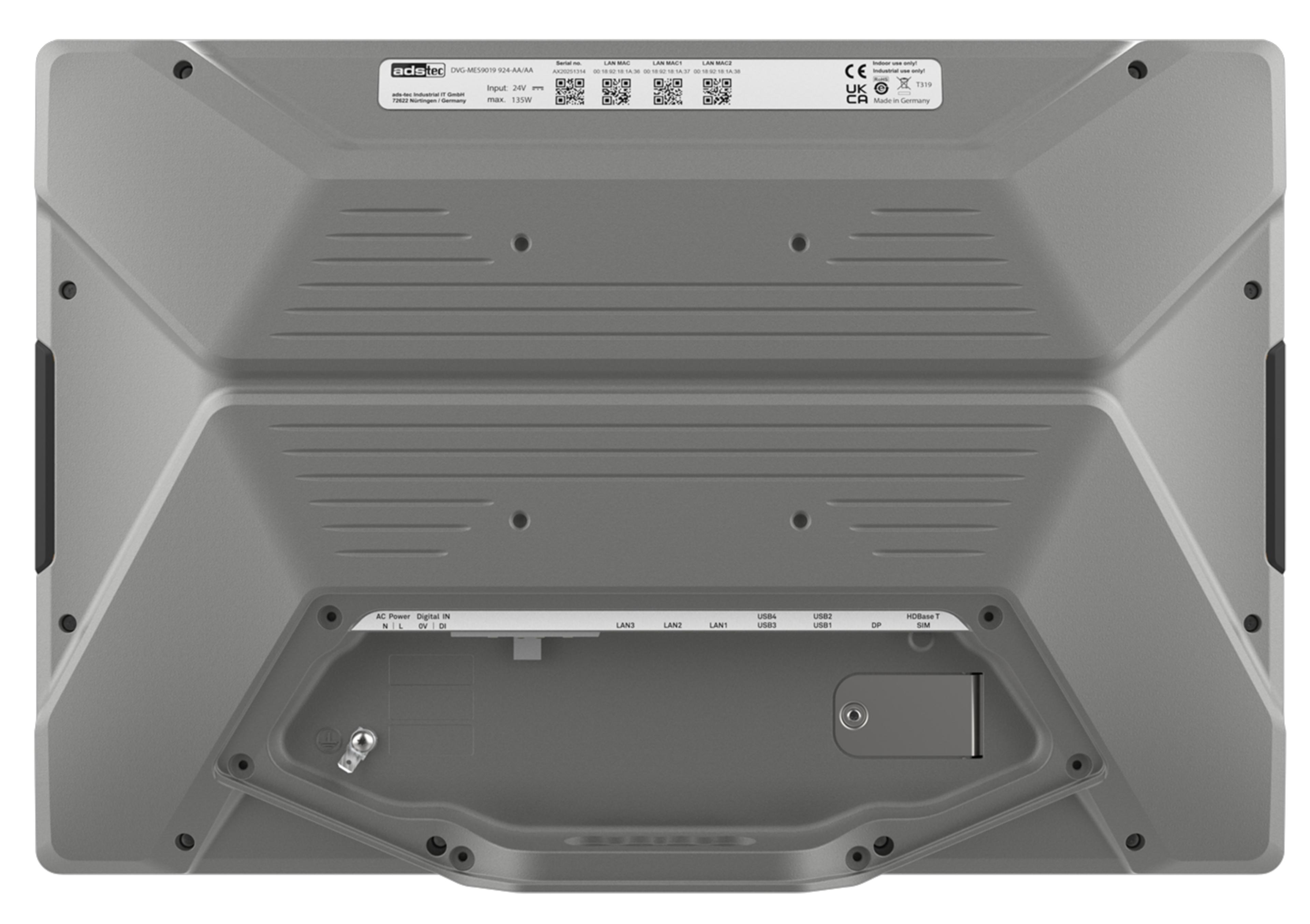 ADS-TEC MES9019 i5 8/128GB Industrial PC