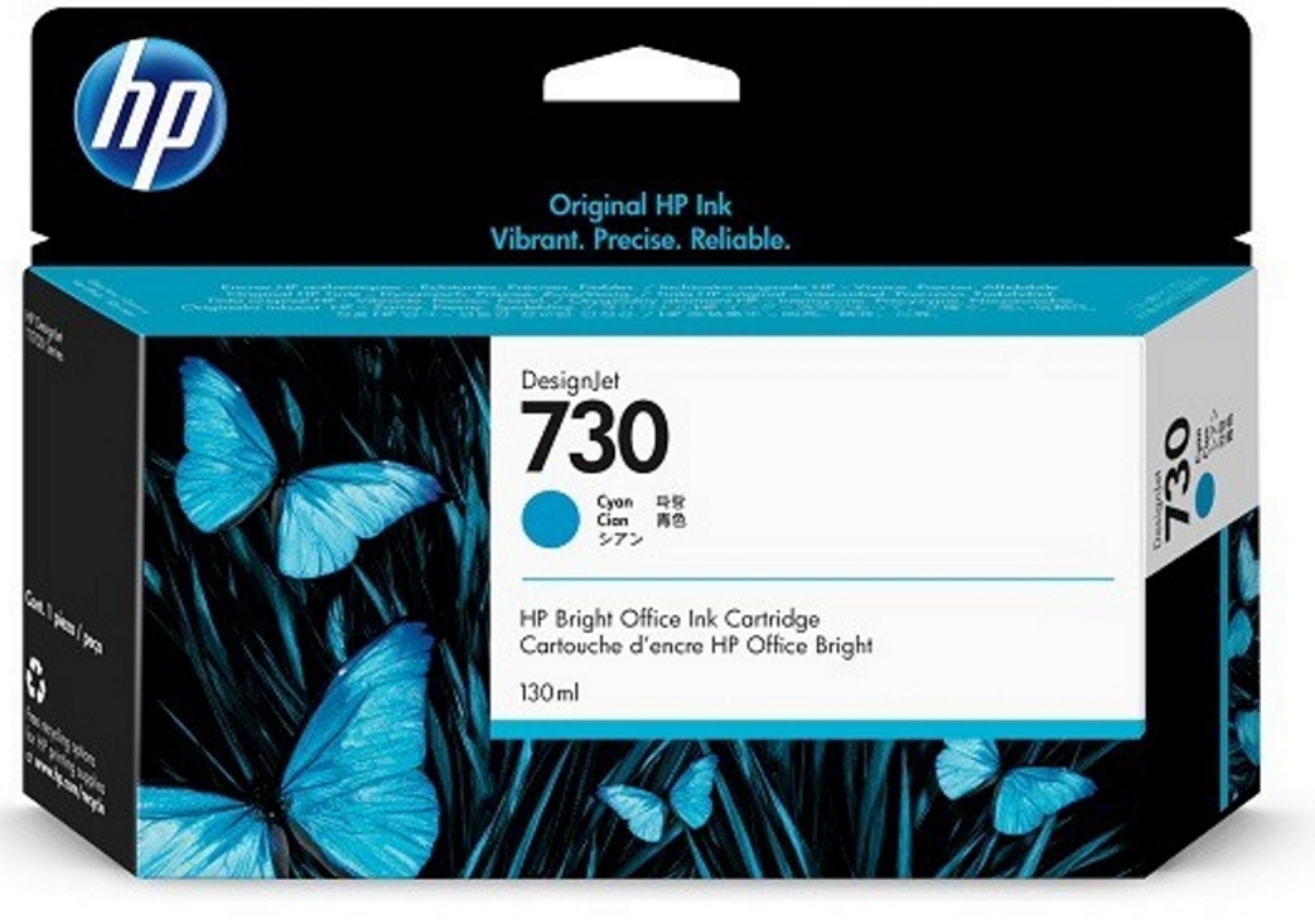 HP 730 Ink 130ml Cyan