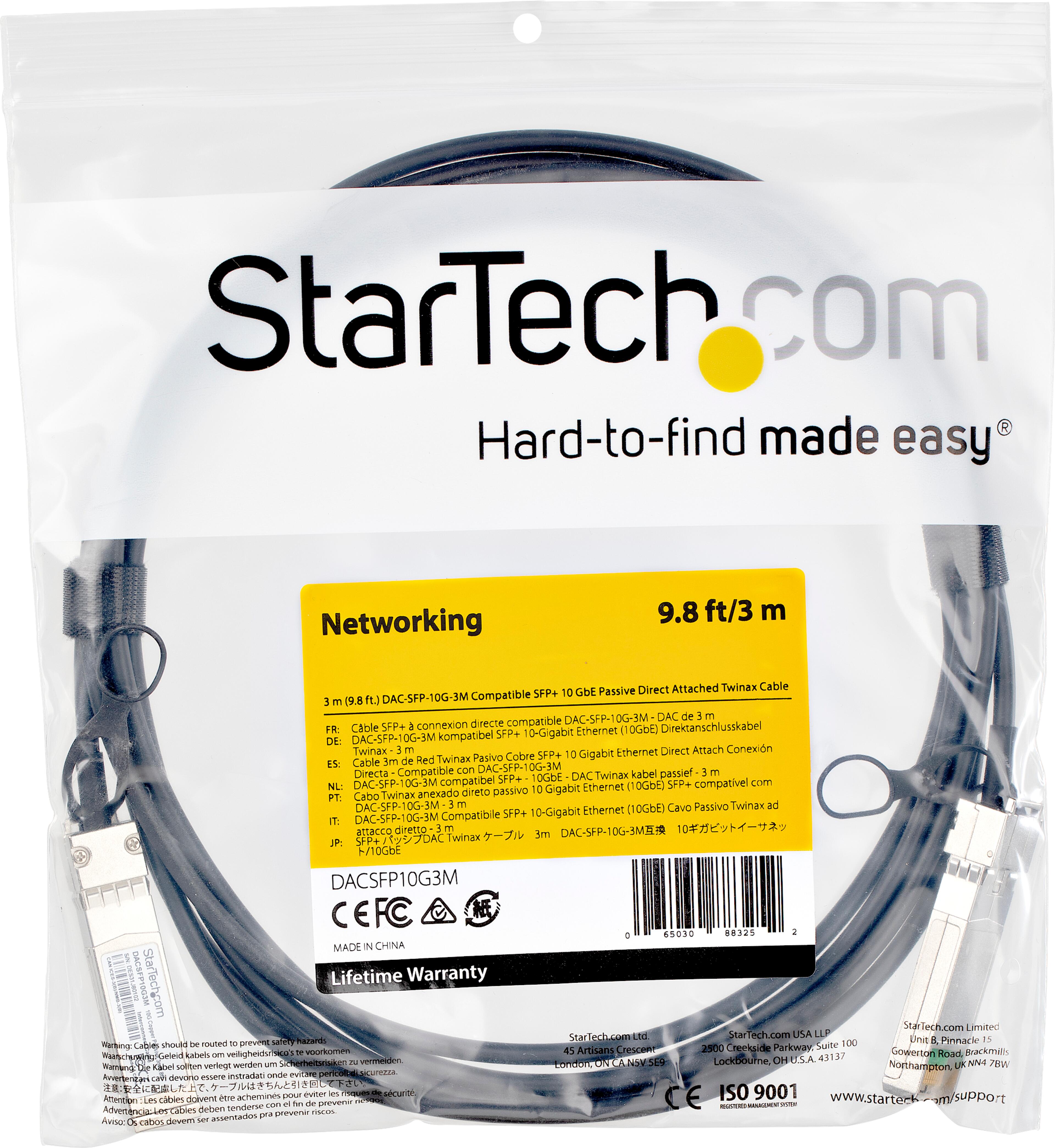 Cable SFP+/m - SFP+/m 3m