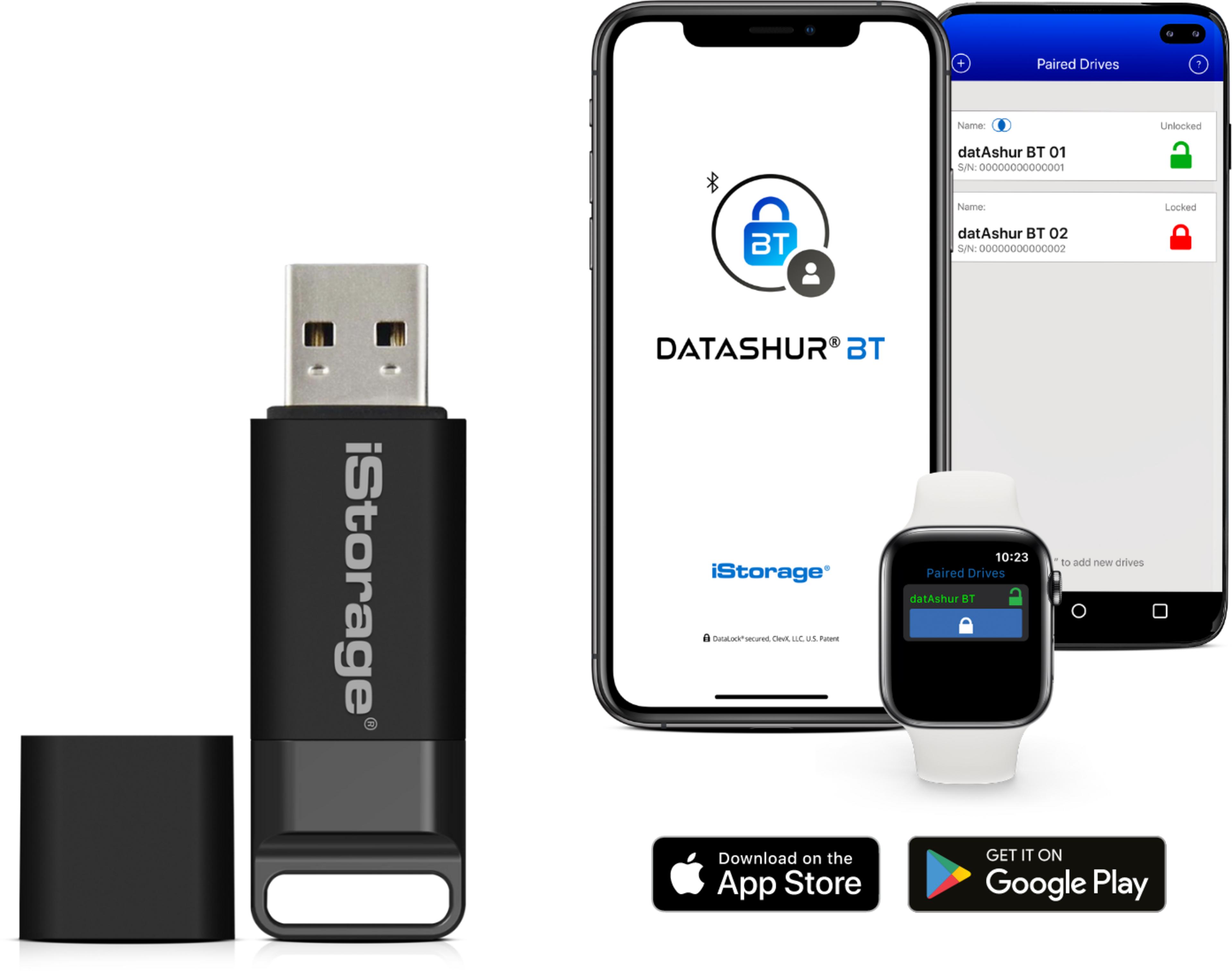 iStorage datAshur BT 64 GB USB Stick
