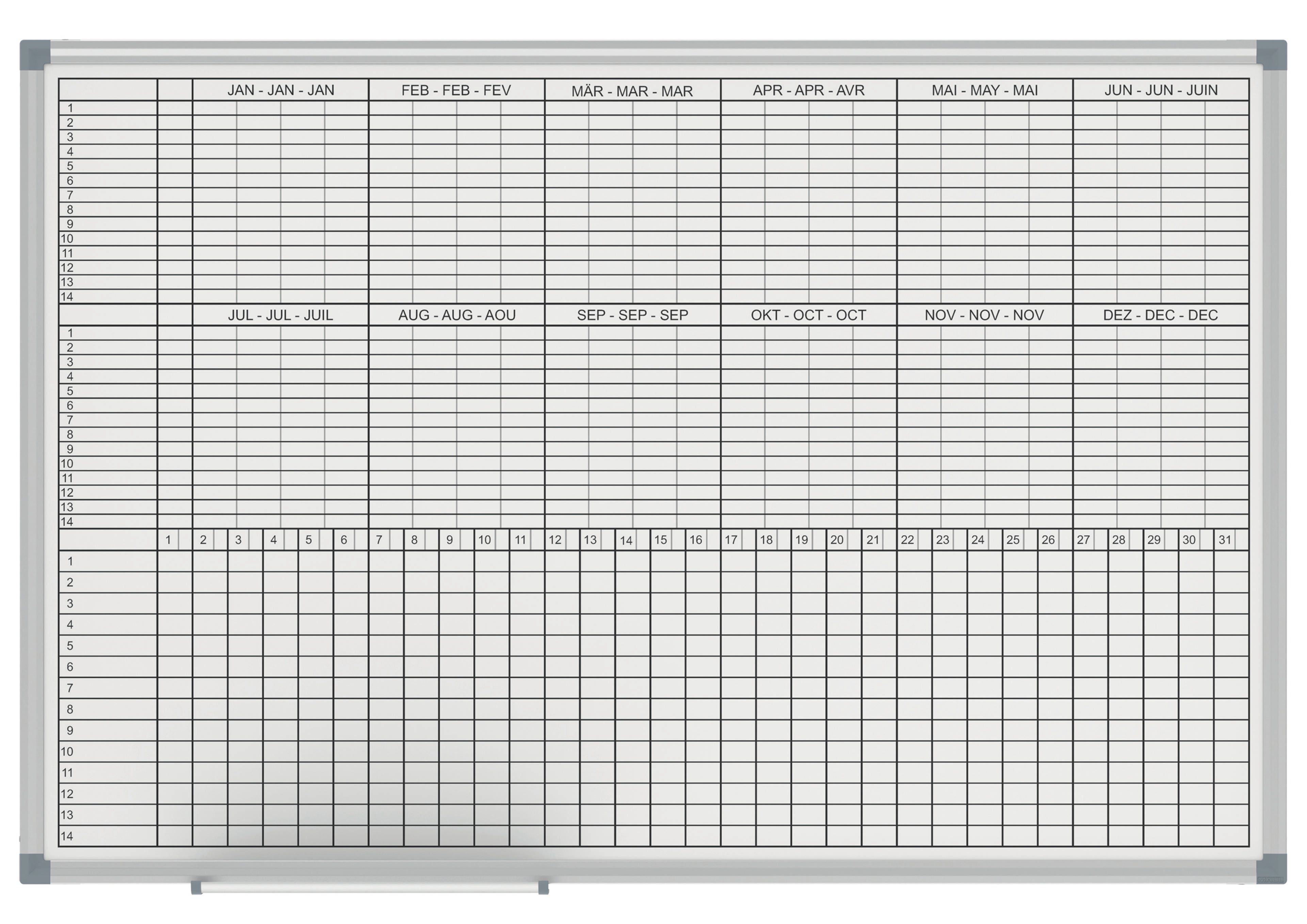 MAULstandard 60 x 90cm Yearly Planner