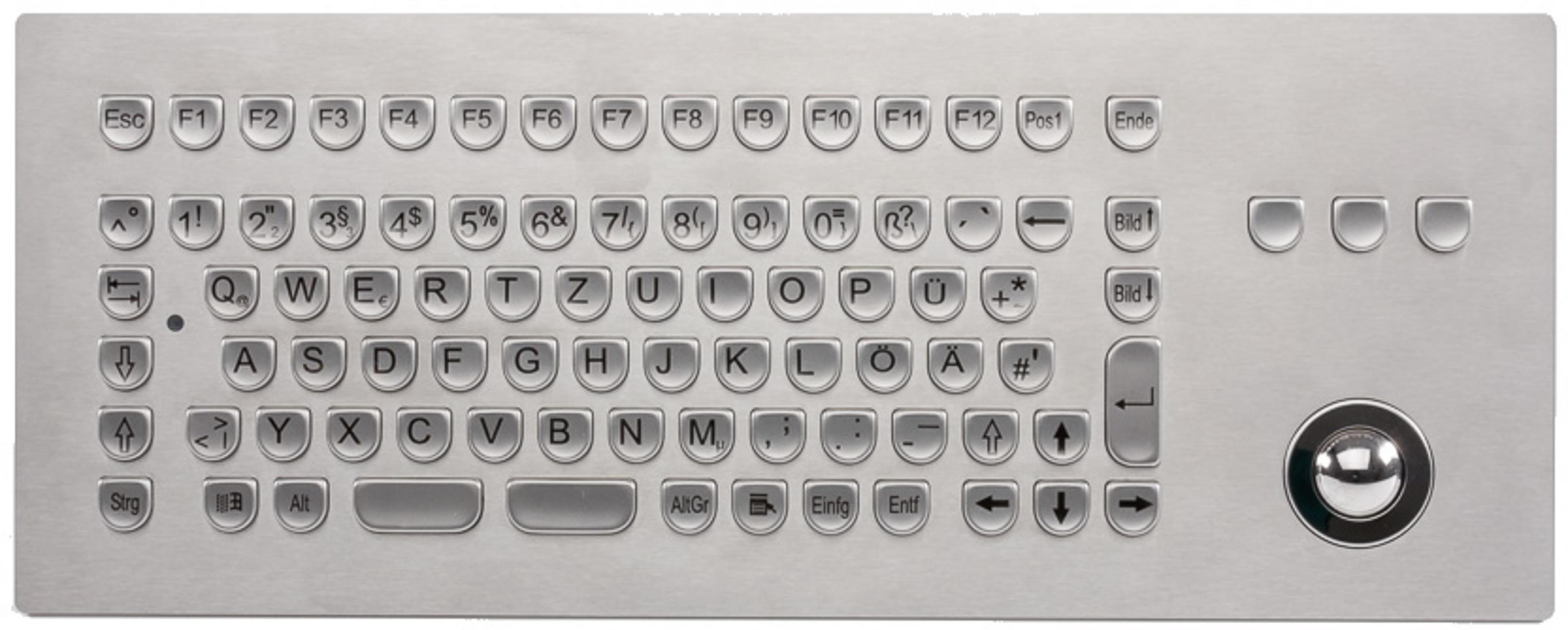 GETT InduSteel Trackball Keyboard Comp.