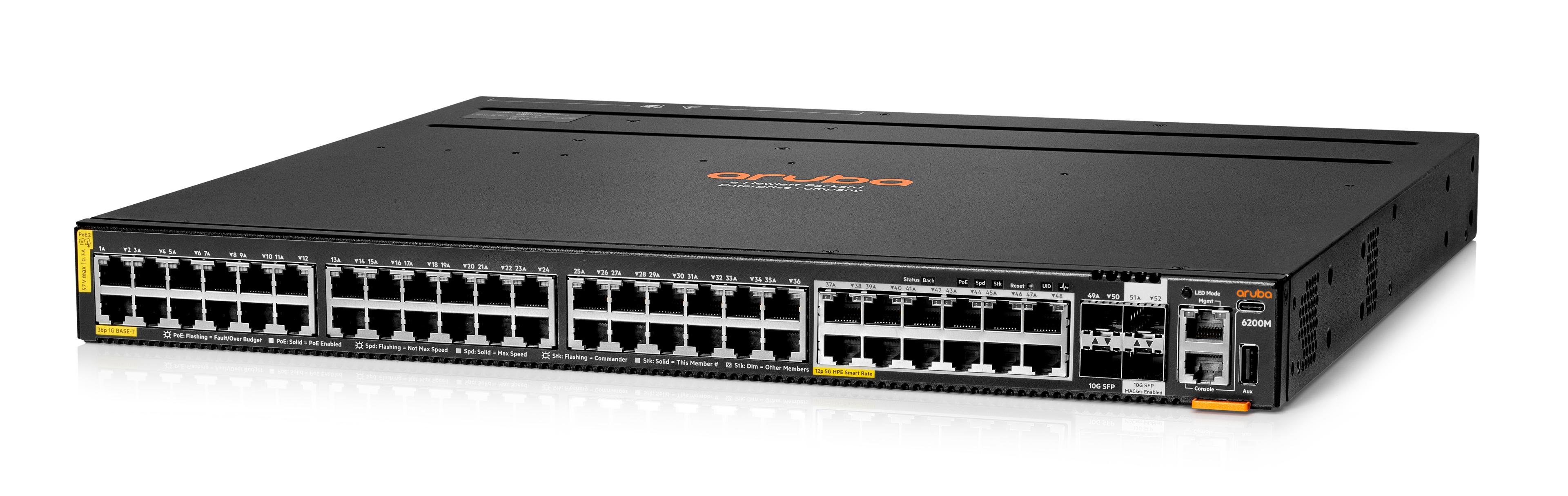HPE Aruba 6200M 36G 12SR PoE Switch