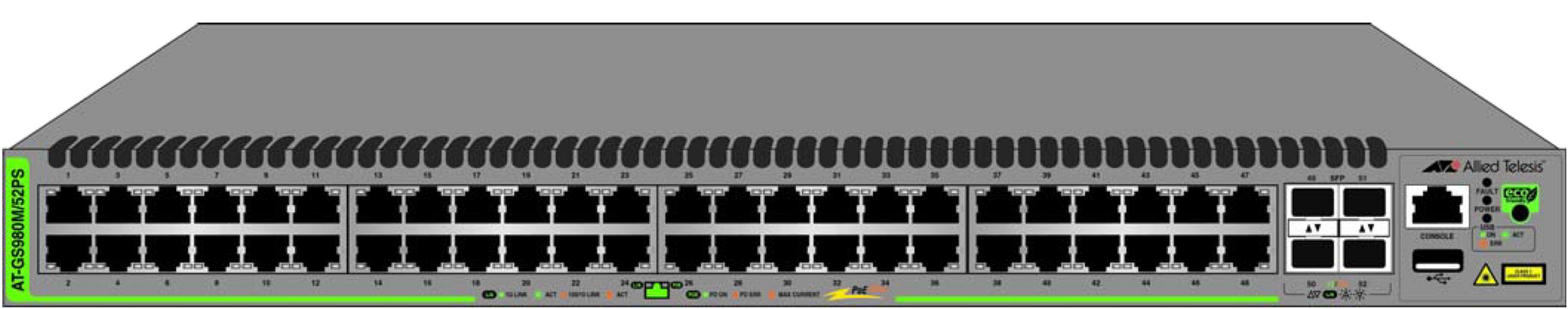 Allied Telesis AT-GS980M/52PS PoE Switch