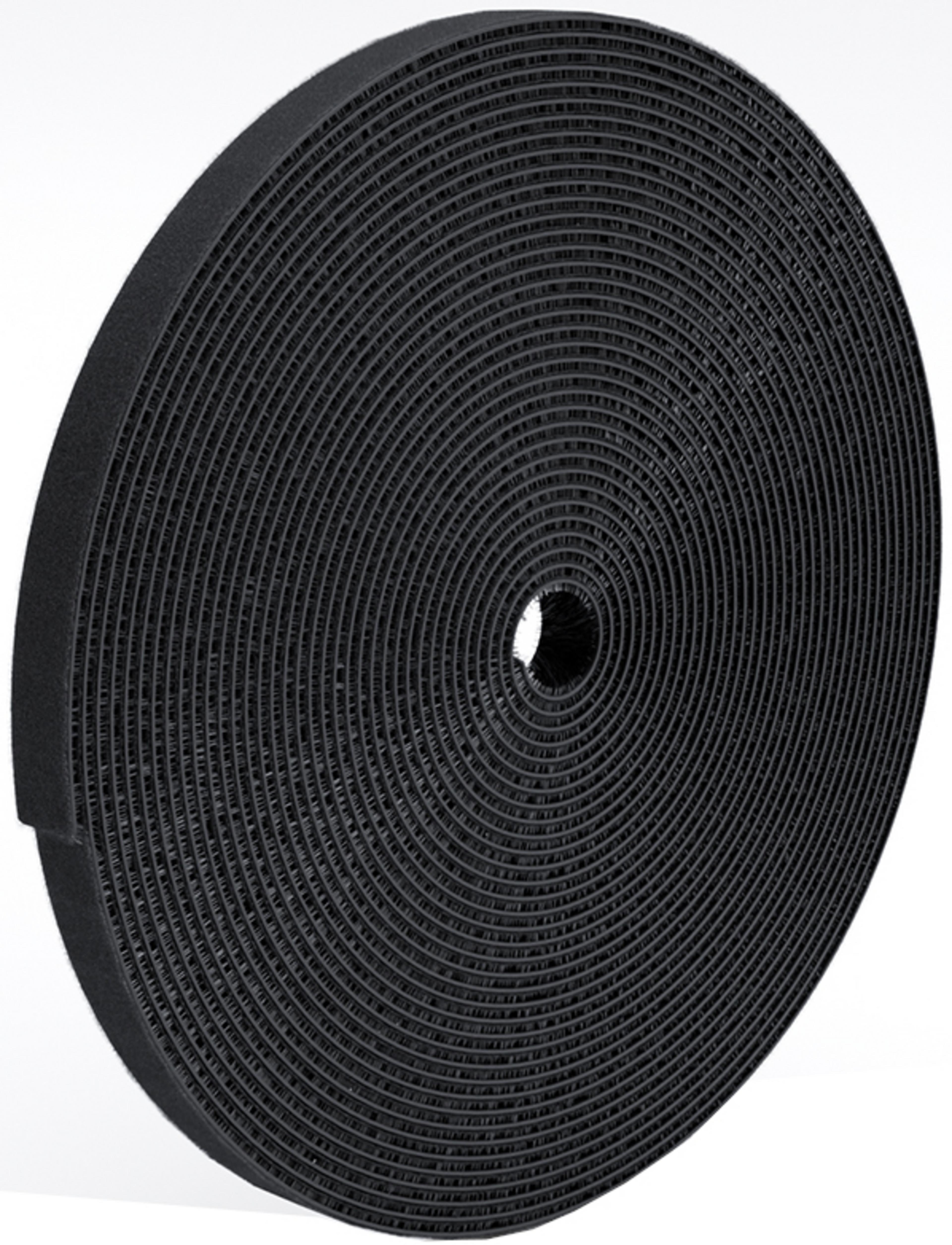 Klett-Kabelbinder Rolle 10 m schwarz