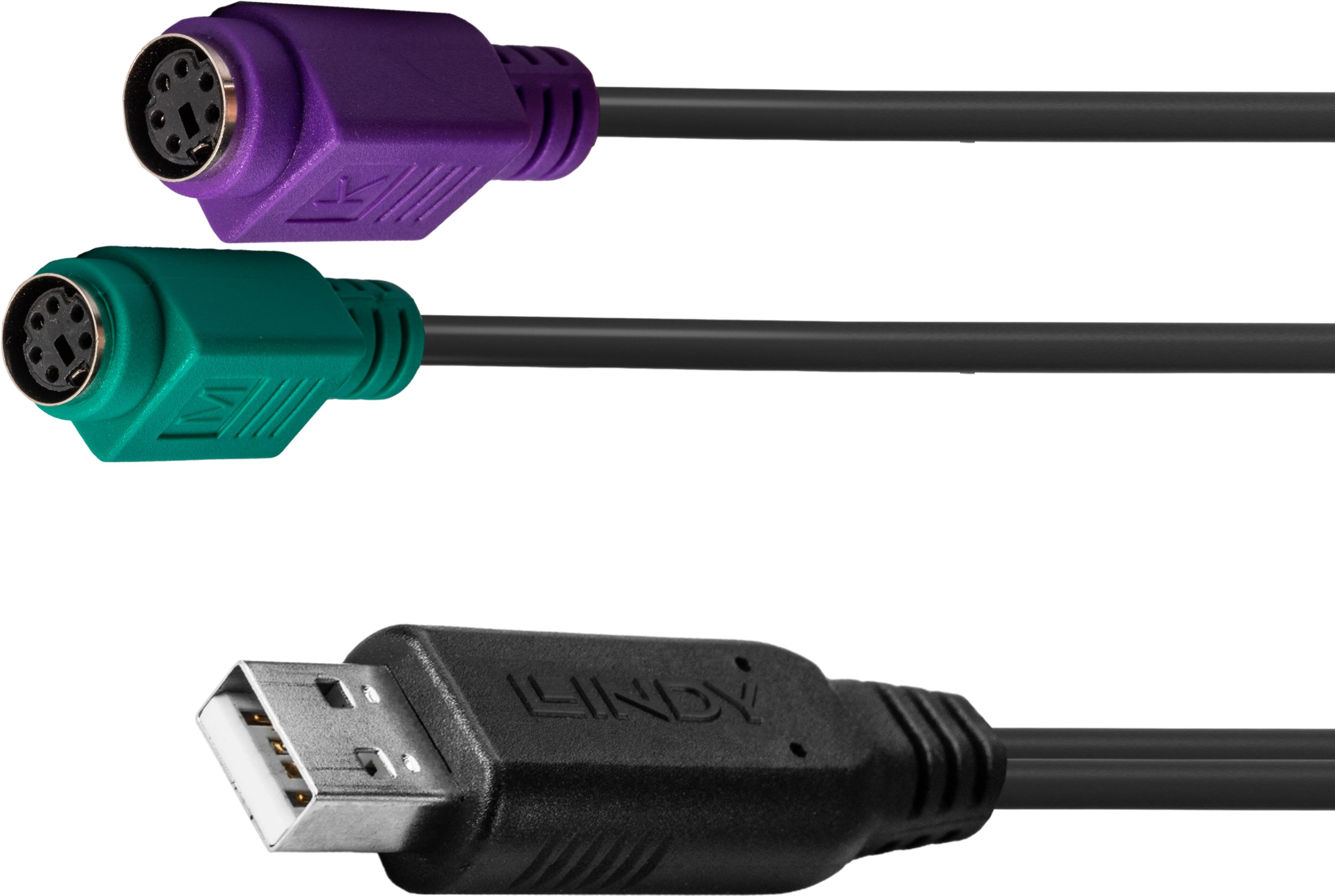 Adapter 2x PS/2/f - USB A/m