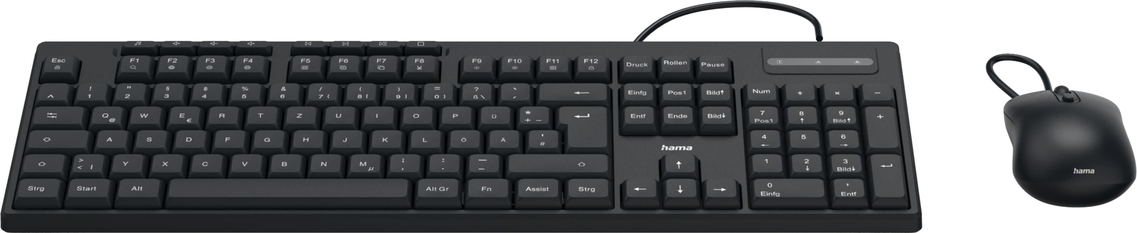 Hama CKM-200 Tastatur und Maus Set