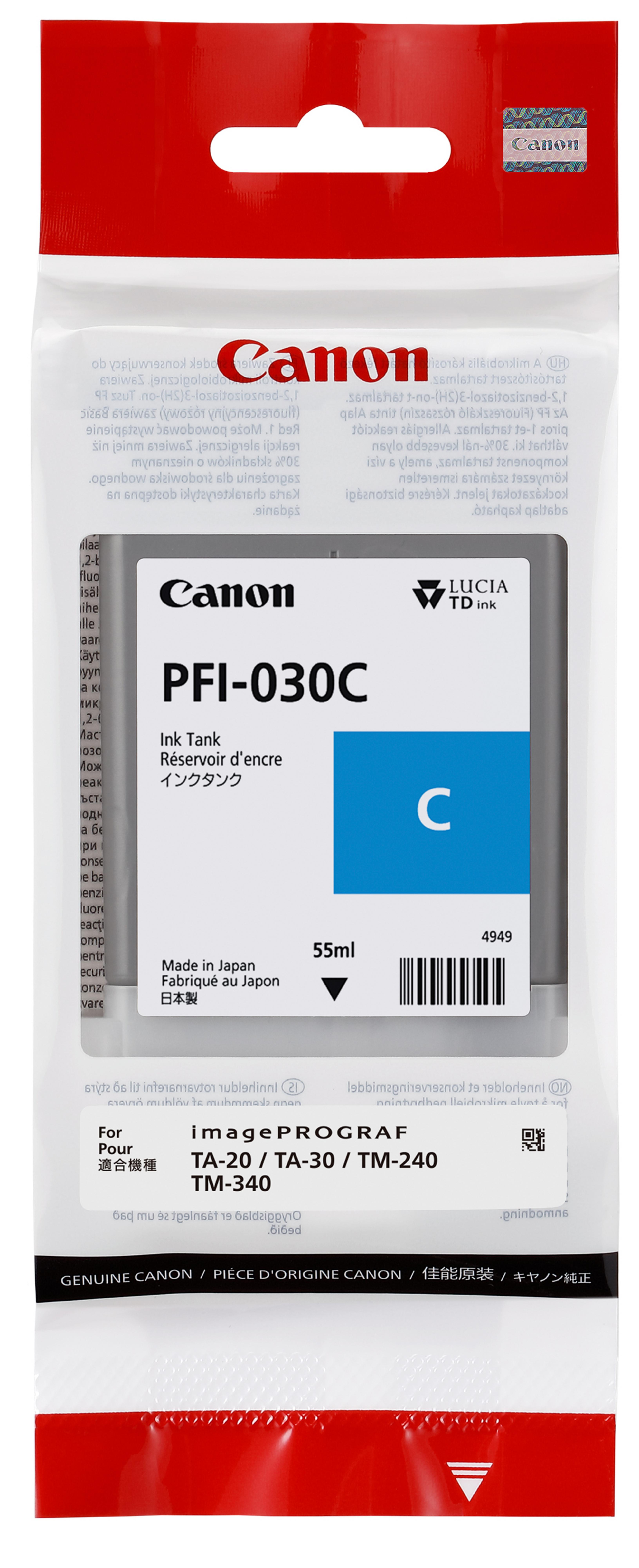 Canon PFI-030 C Ink Cyan