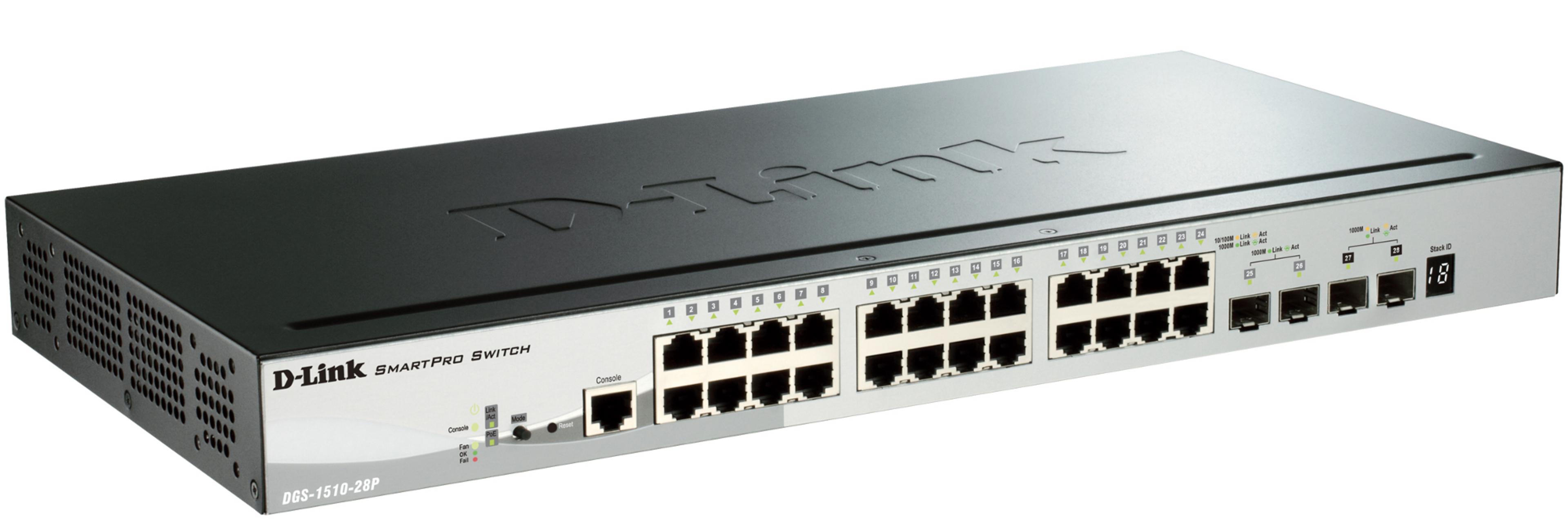 Switch PoE D-Link DGS-1510-28P