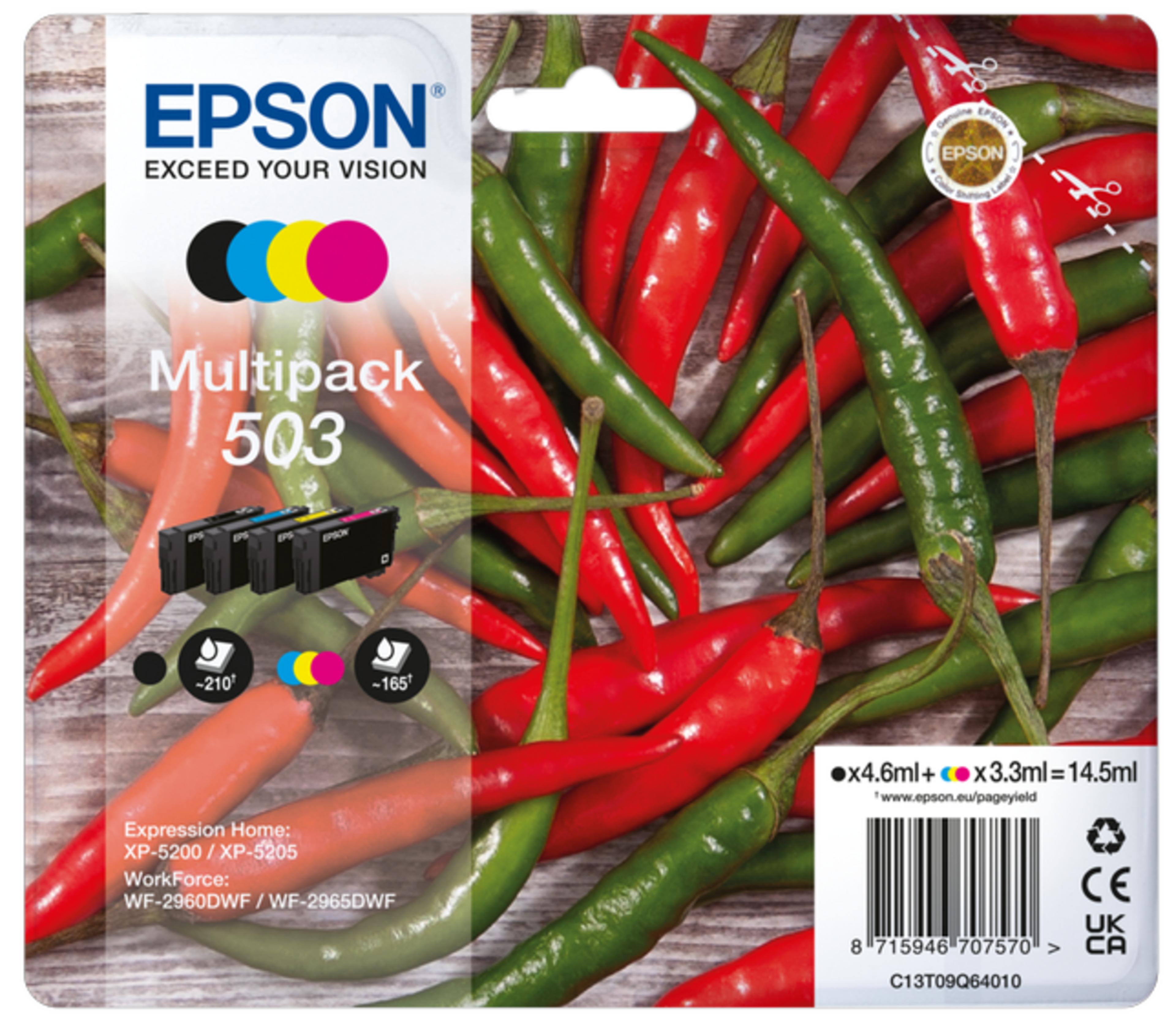Epson Multipack 503 Chilli Ink CMY+Black