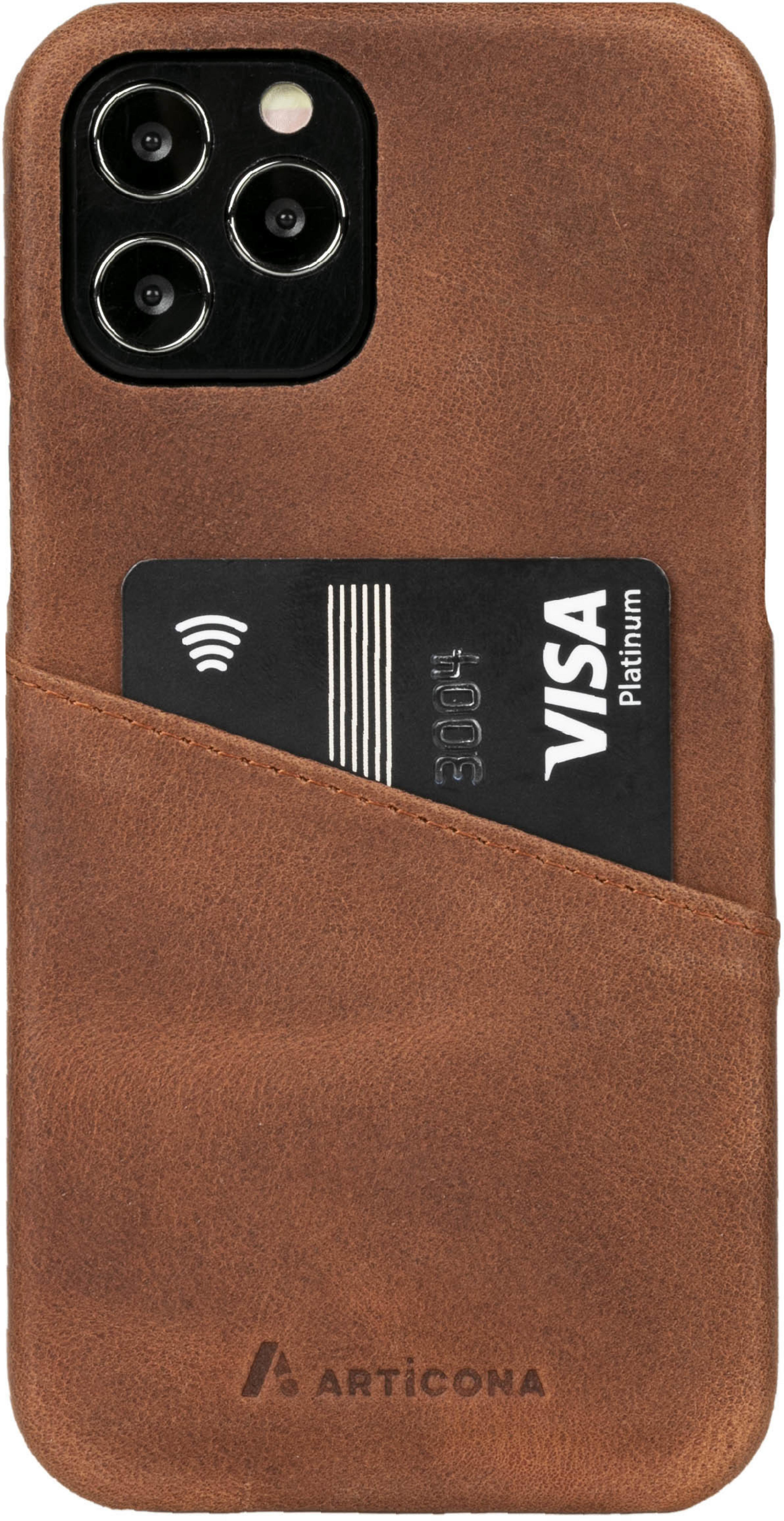ARTICONA iPhone 12/Pro Leder Case braun