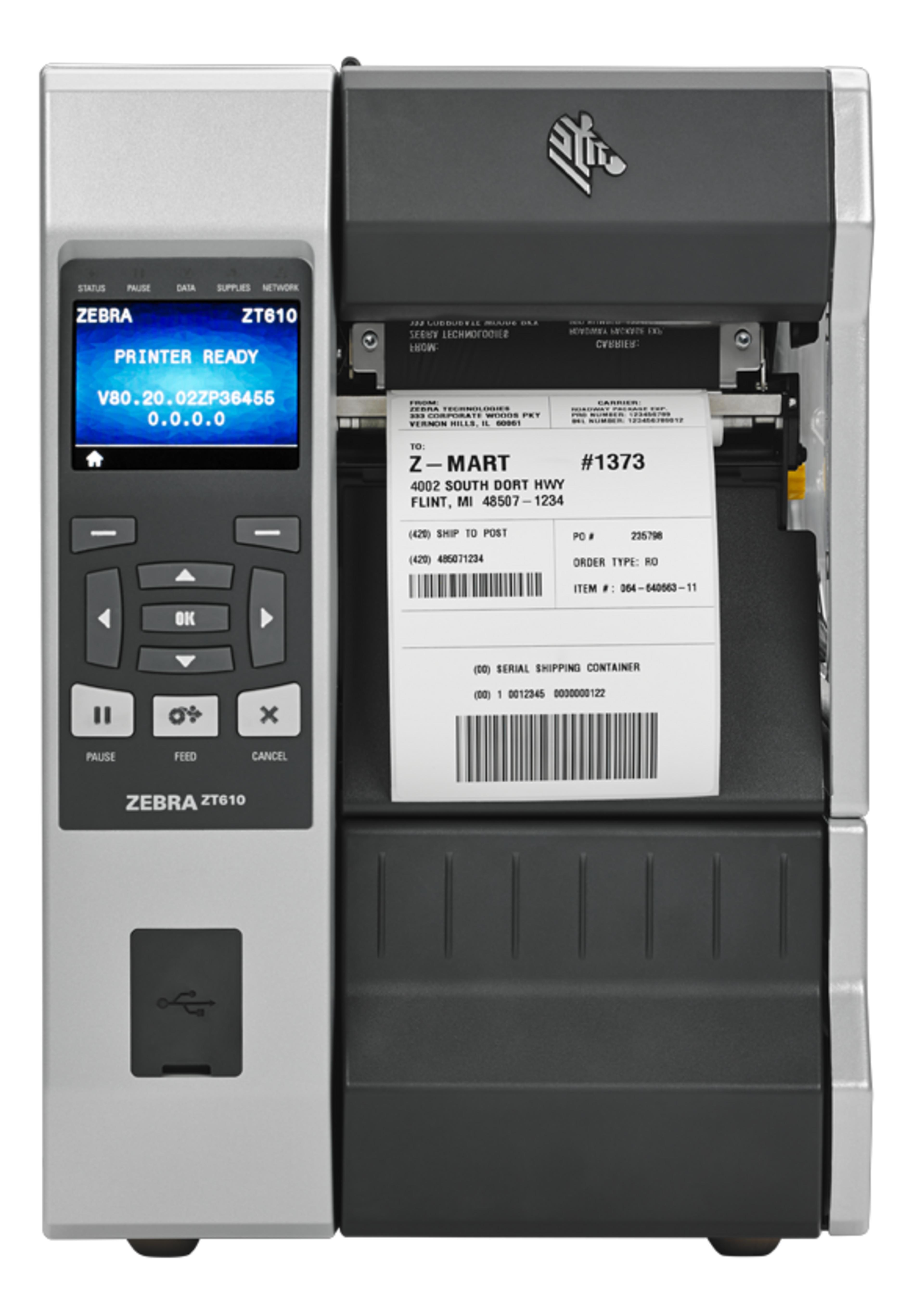 Zebra ZT610 TT 300dpi Bluetooth Printer