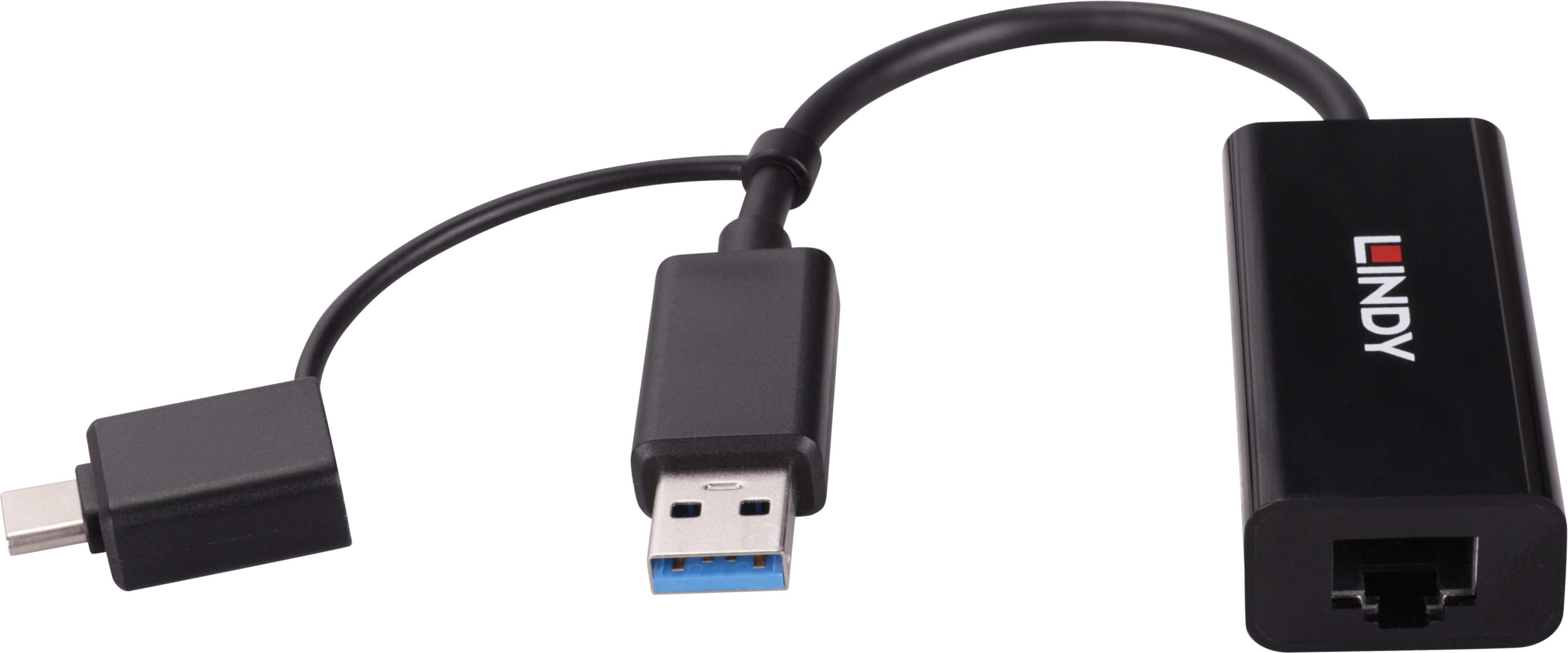 Adaptér USB 3.0 typ C/A Gigabit Ethernet