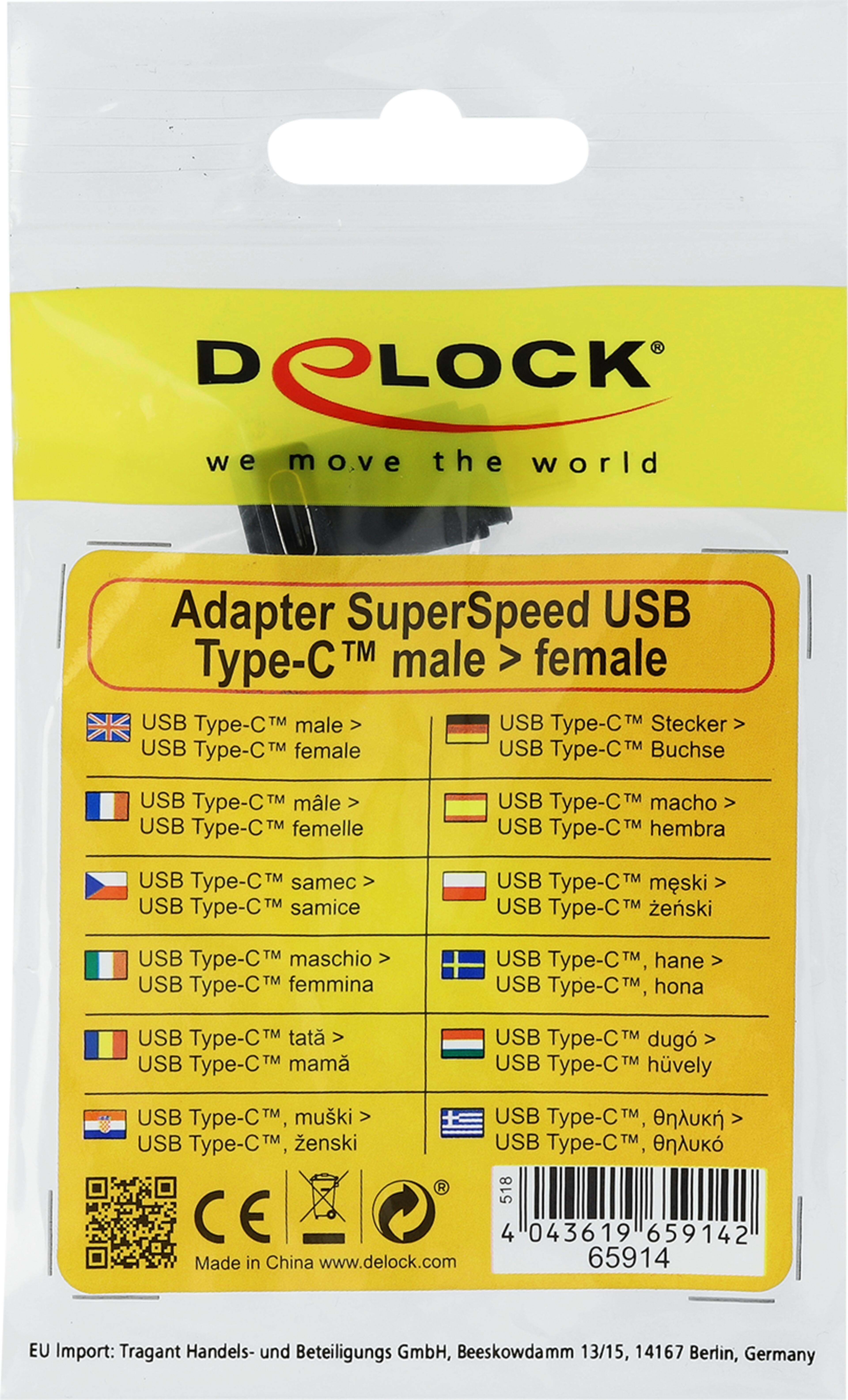 Adaptér Delock USB typ C