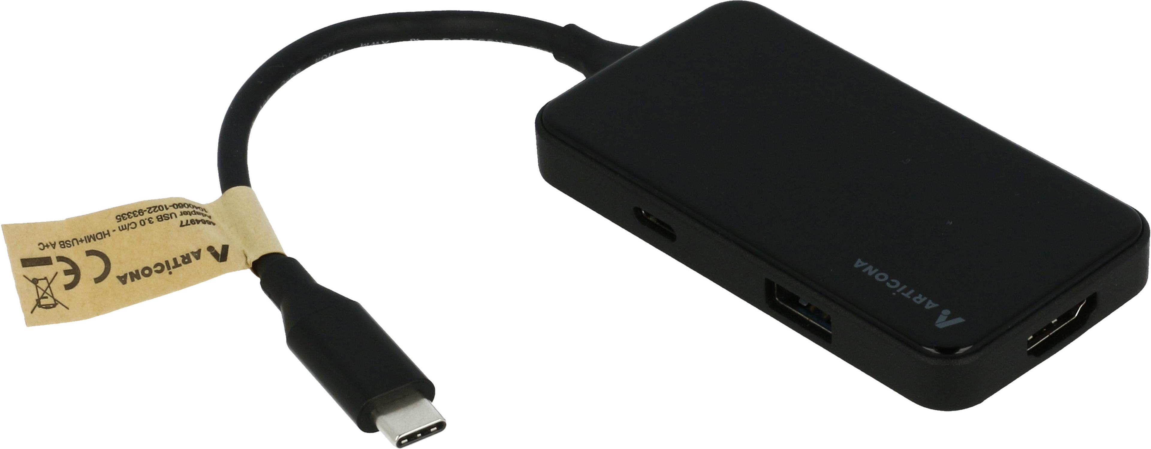 Adapt. USB 3.0 tipo C m. - HDMI/USB A,C