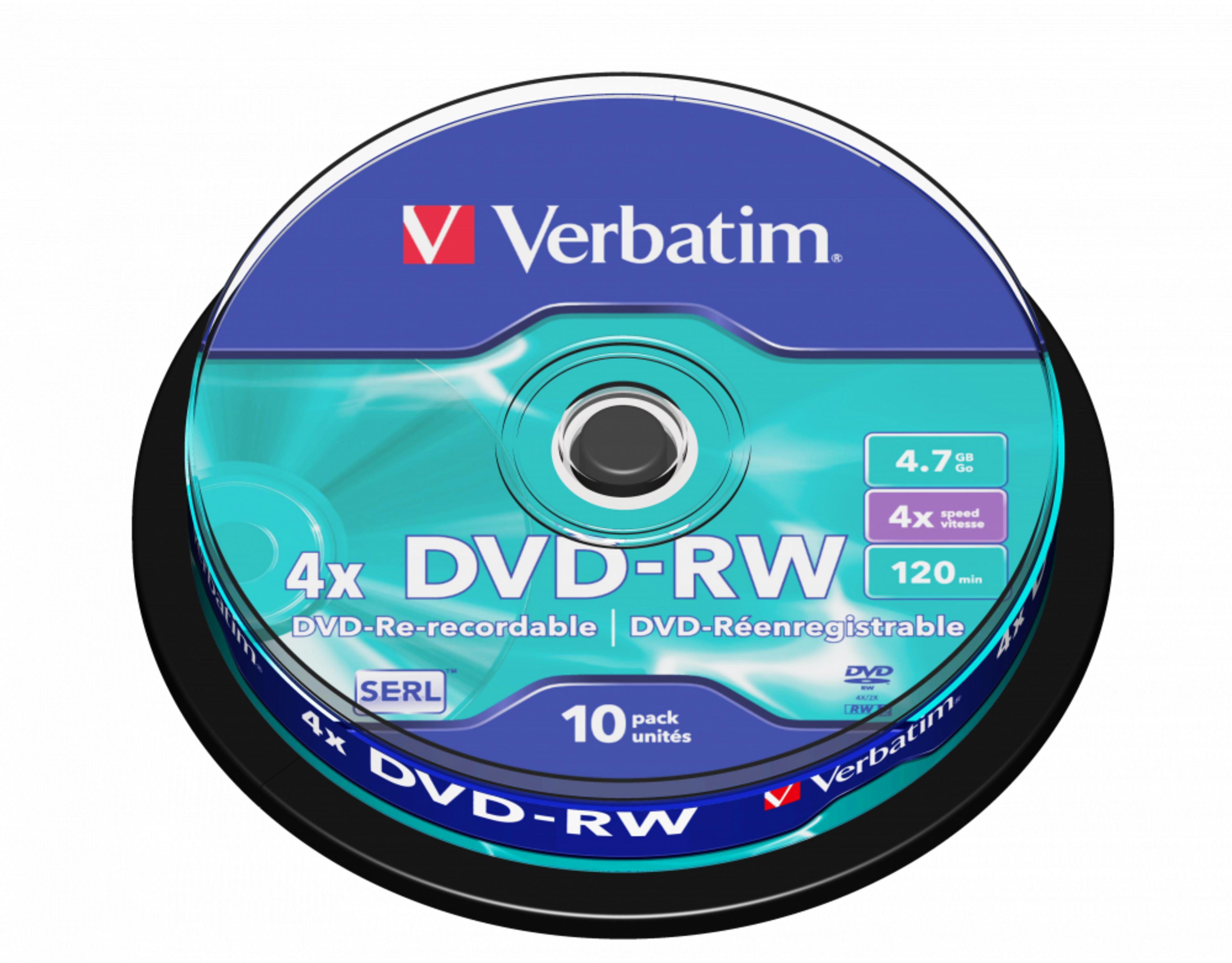 Verbatim DVD-RW 4.7GB 4x SP (10)