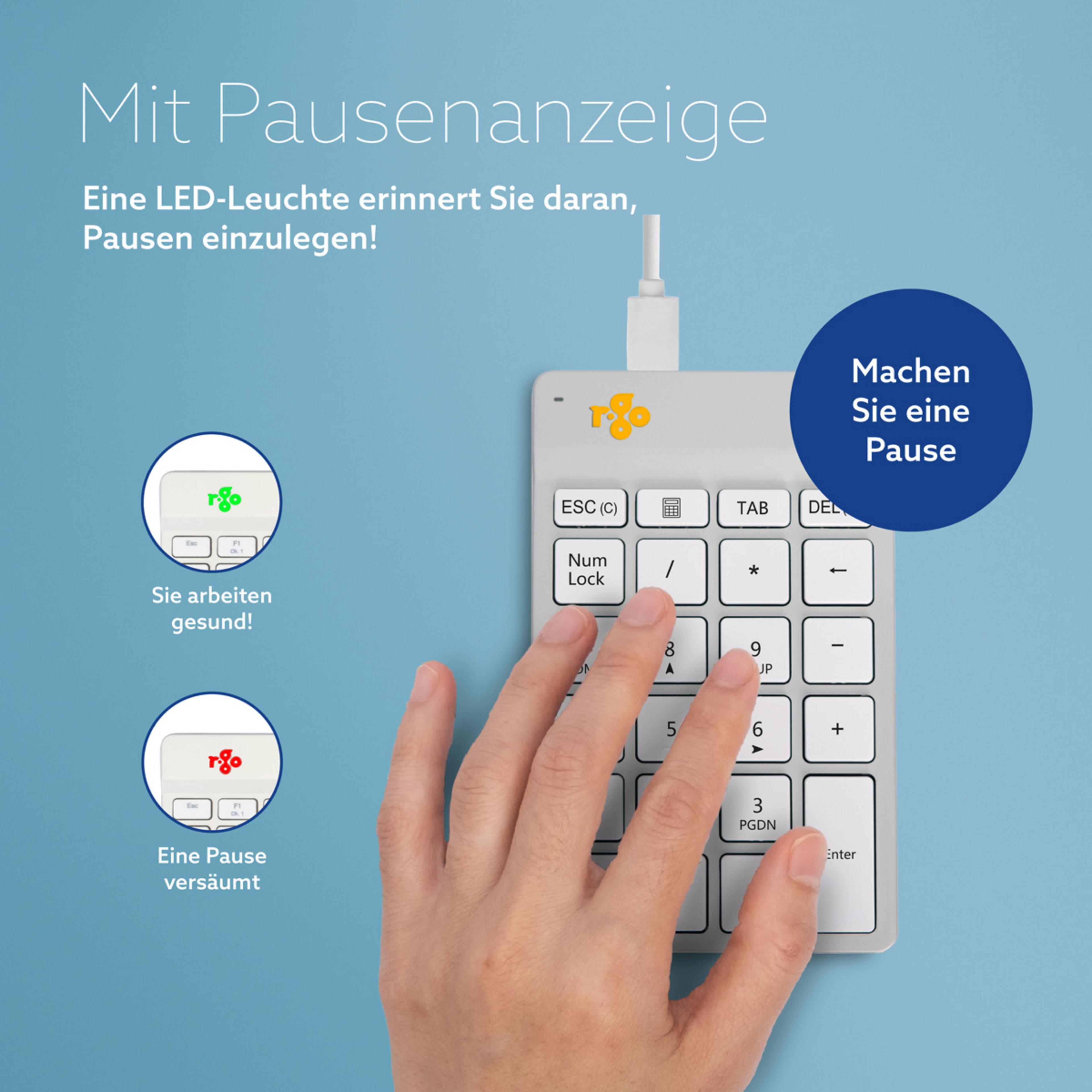 R-Go Ergonomic Numpad Numeric Keypad