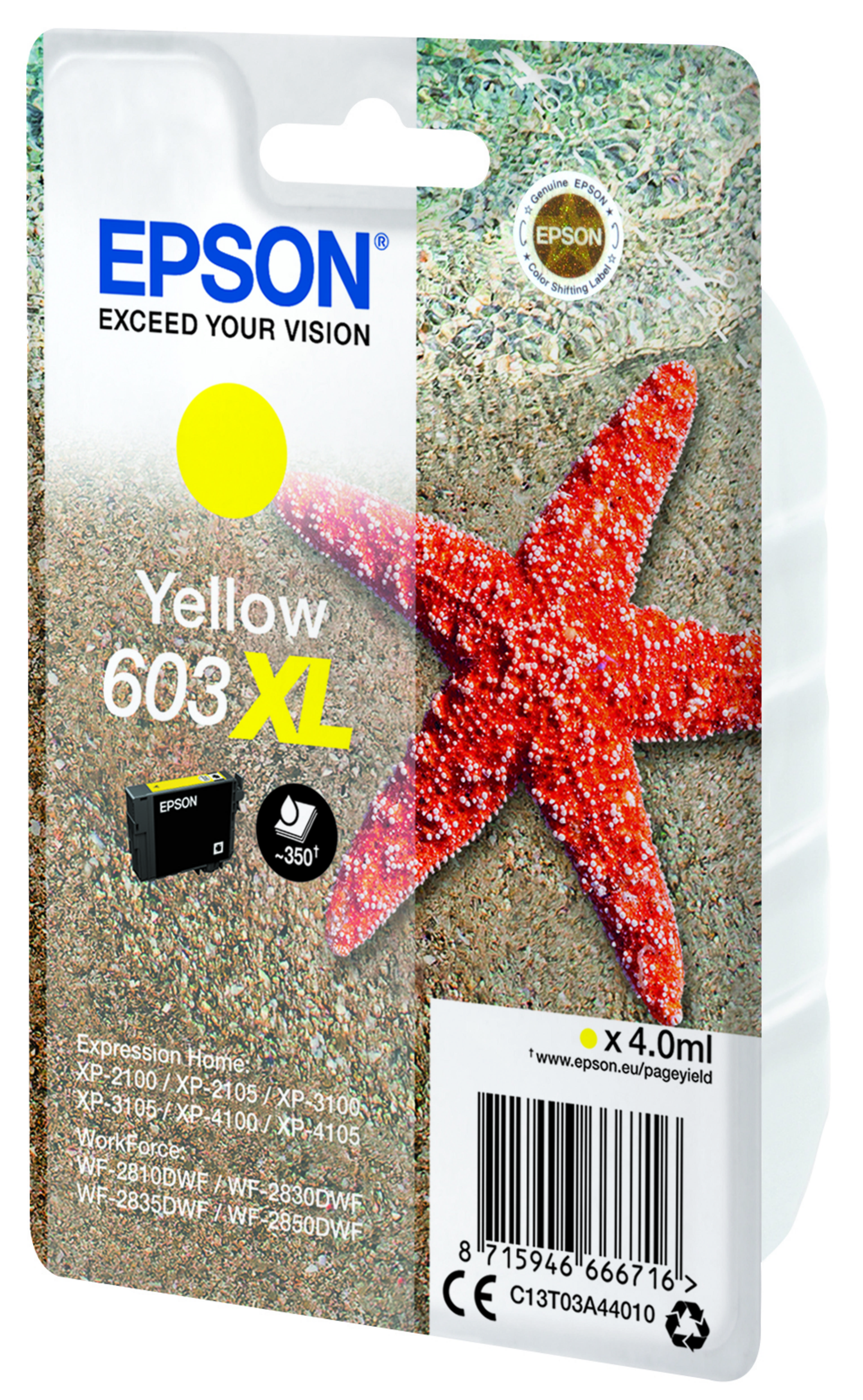Encre Epson 603 XL, jaune