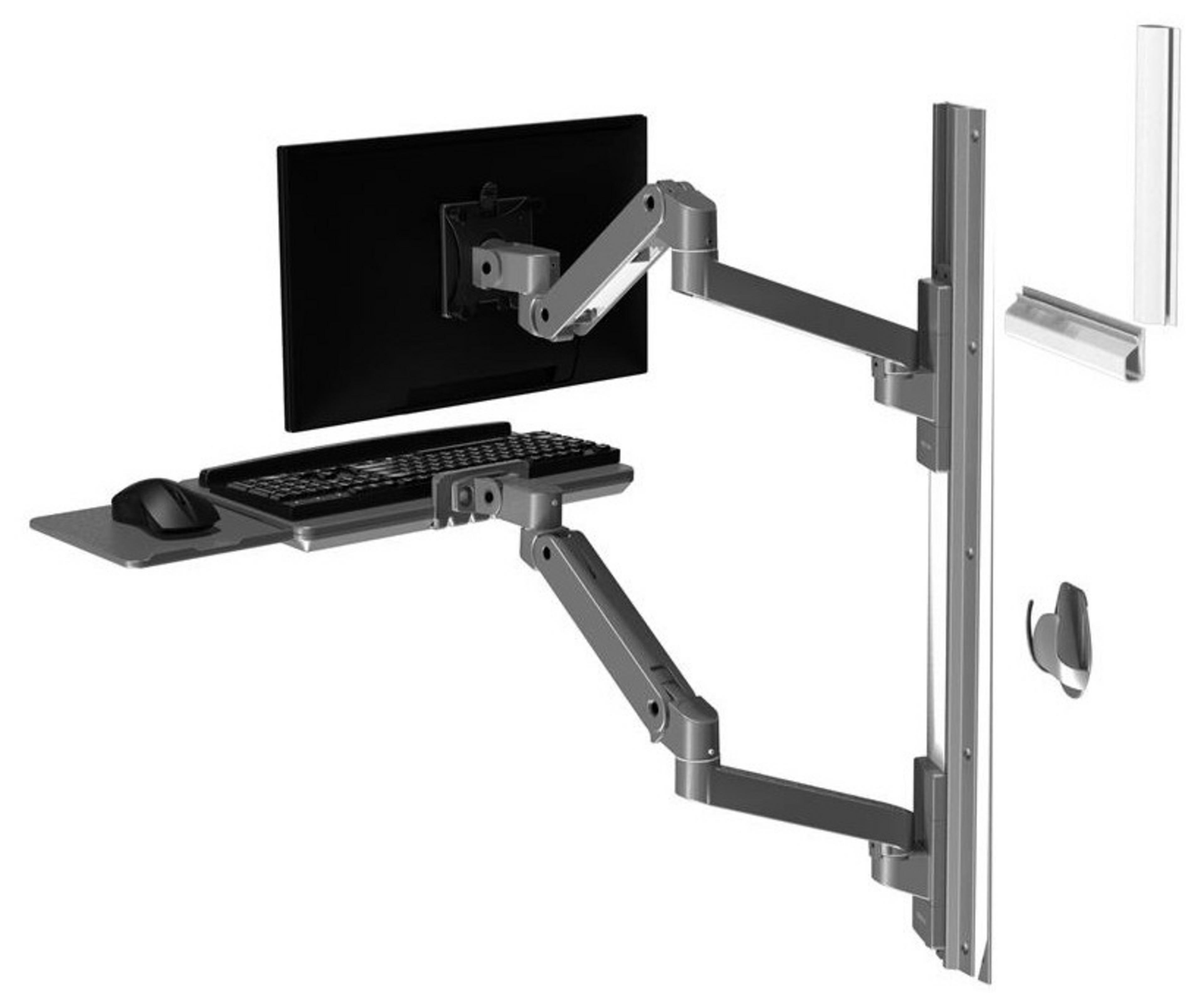 Système fix. mural Ergotron LX Pro, gris