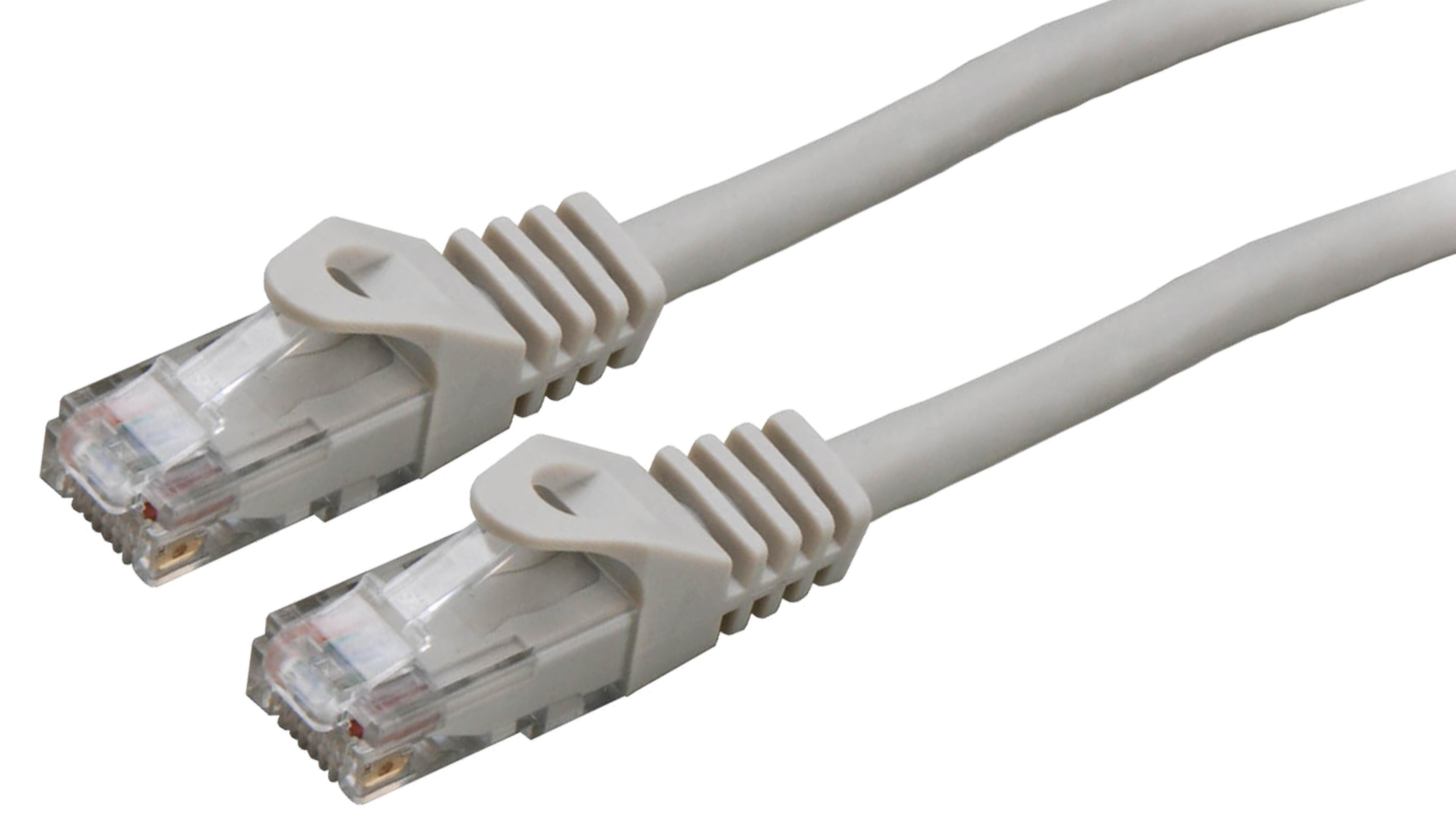 Patch Cable RJ45 U/UTP Cat6 2m Grey