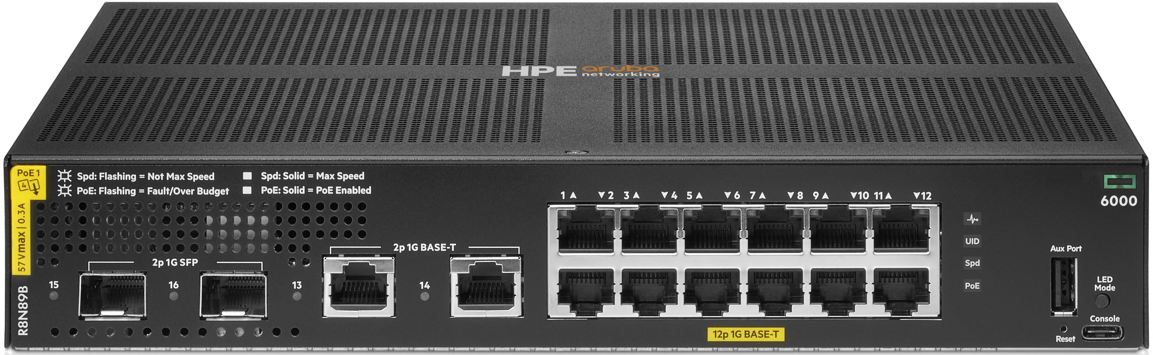HPE ANW CX 6000 12p CL4 139W Switch