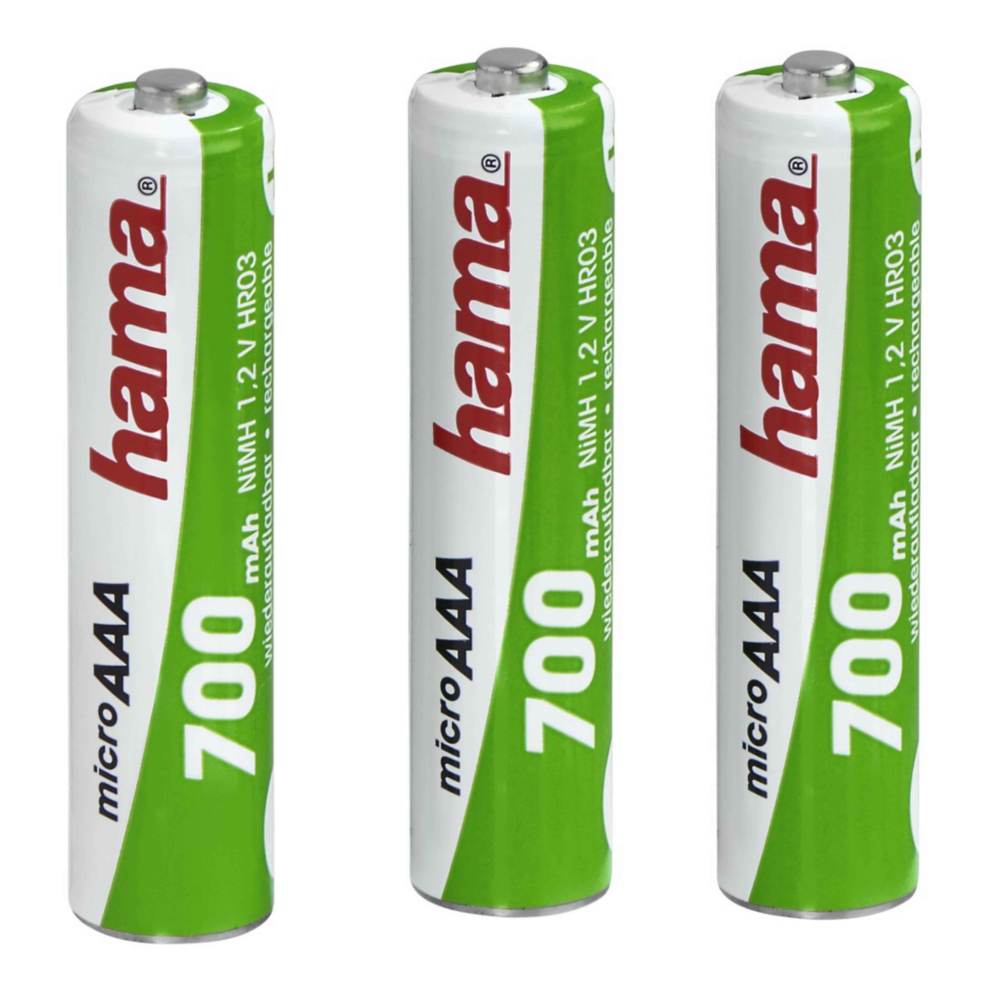 Hama AAA 700 mAh NiMH Battery 3pack