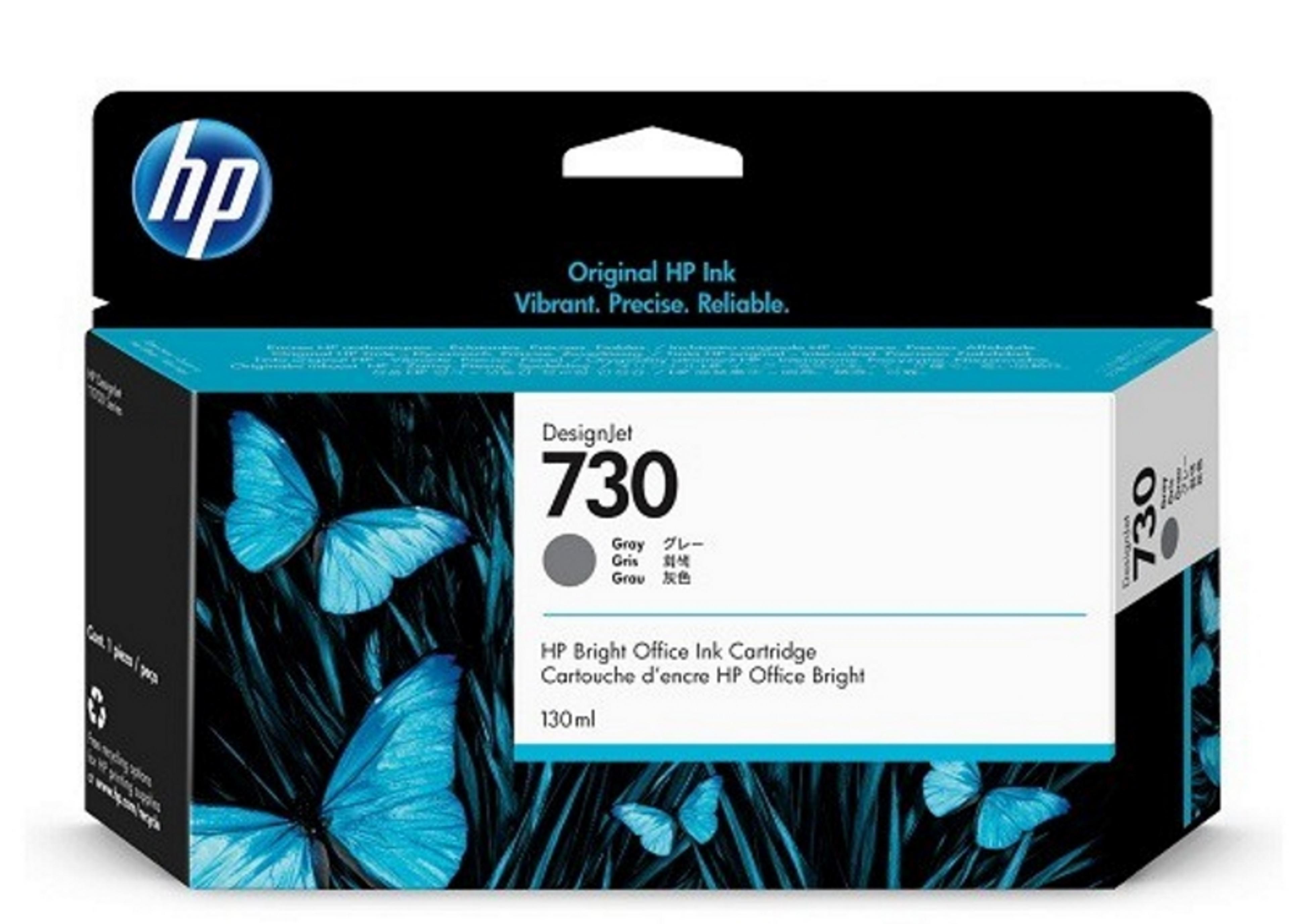 HP 730 Tinte 130 ml grau