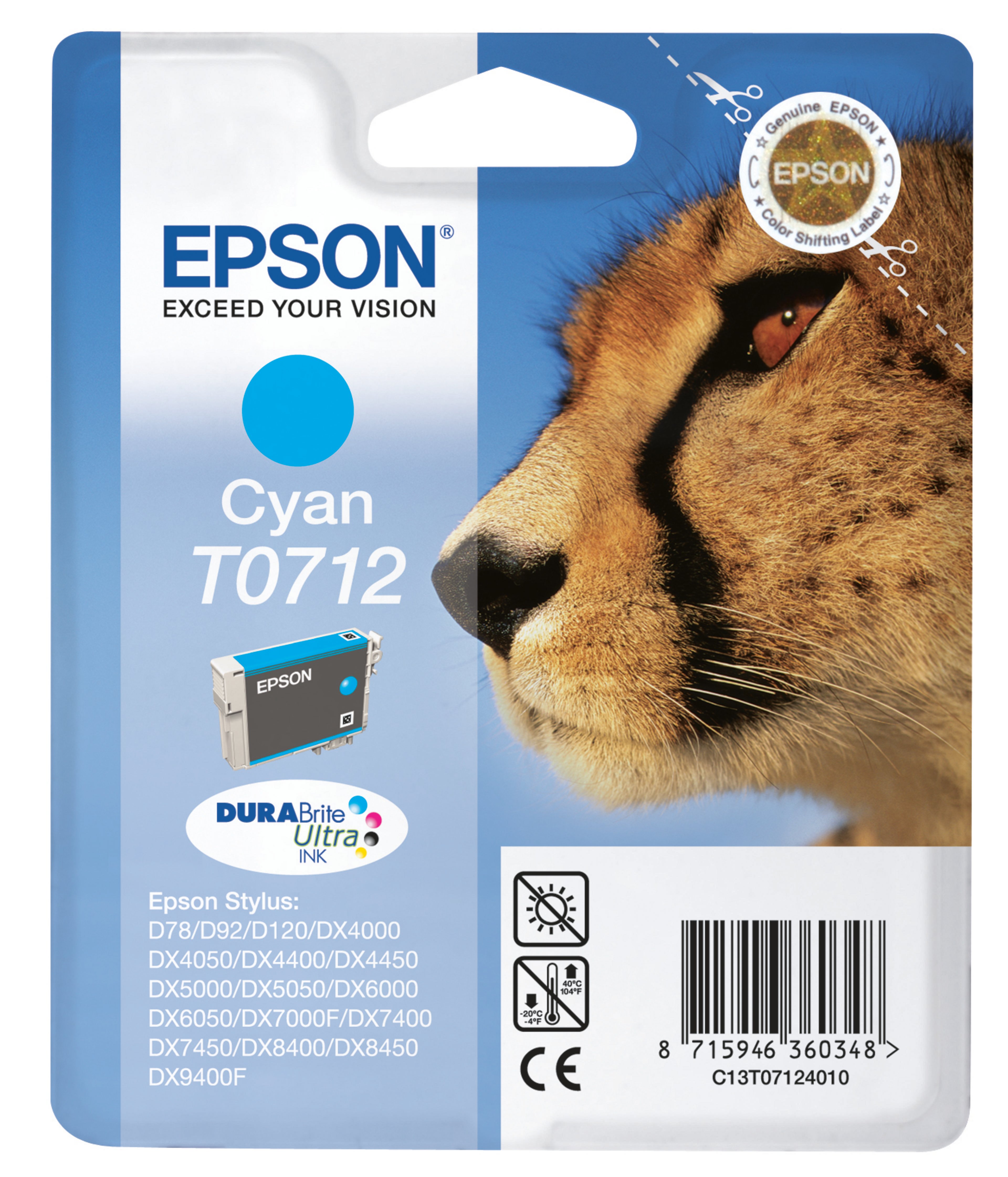 Epson T0712 Ink Cyan
