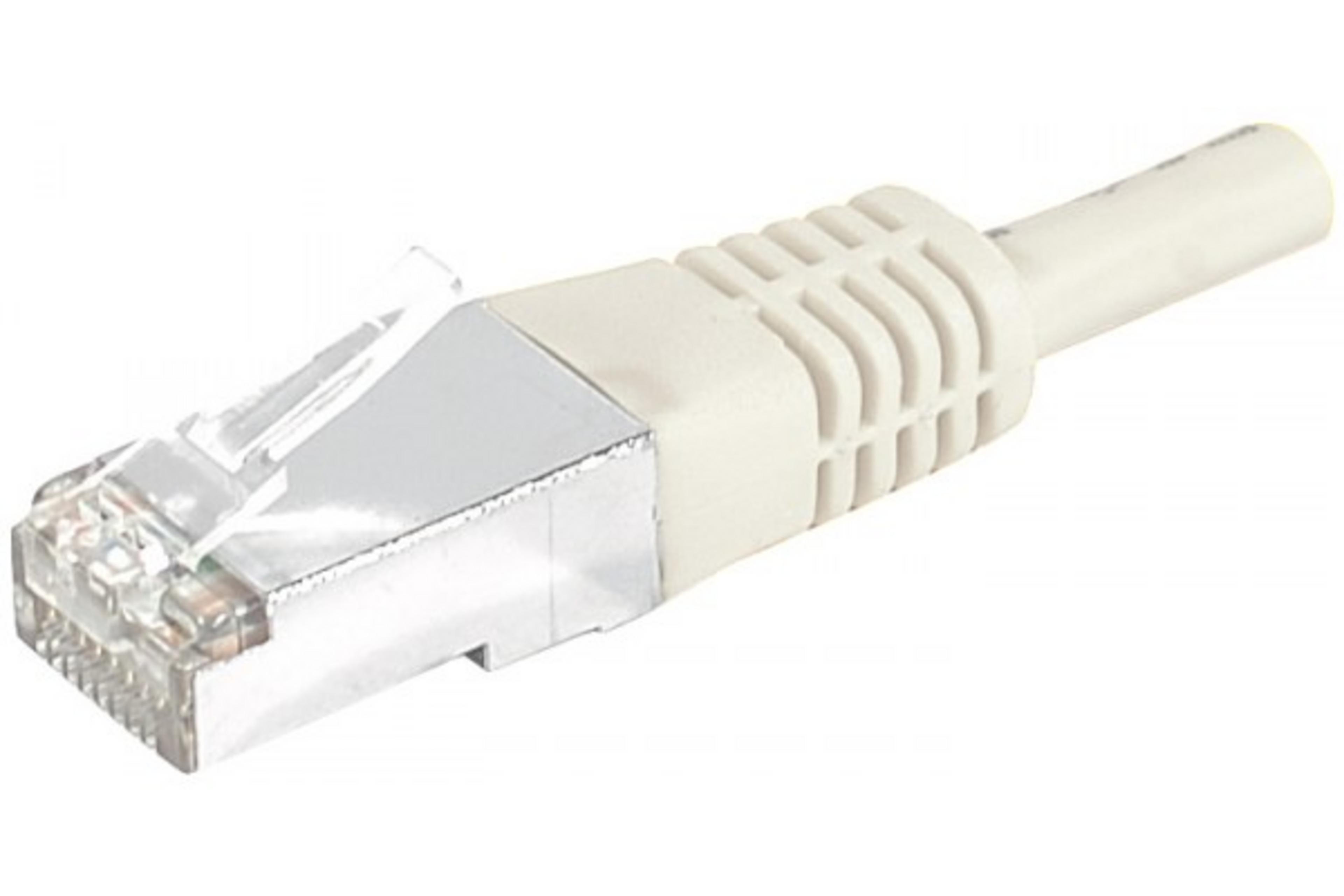 Câble RJ45 Cat6 S/FTP gris, 0,3m