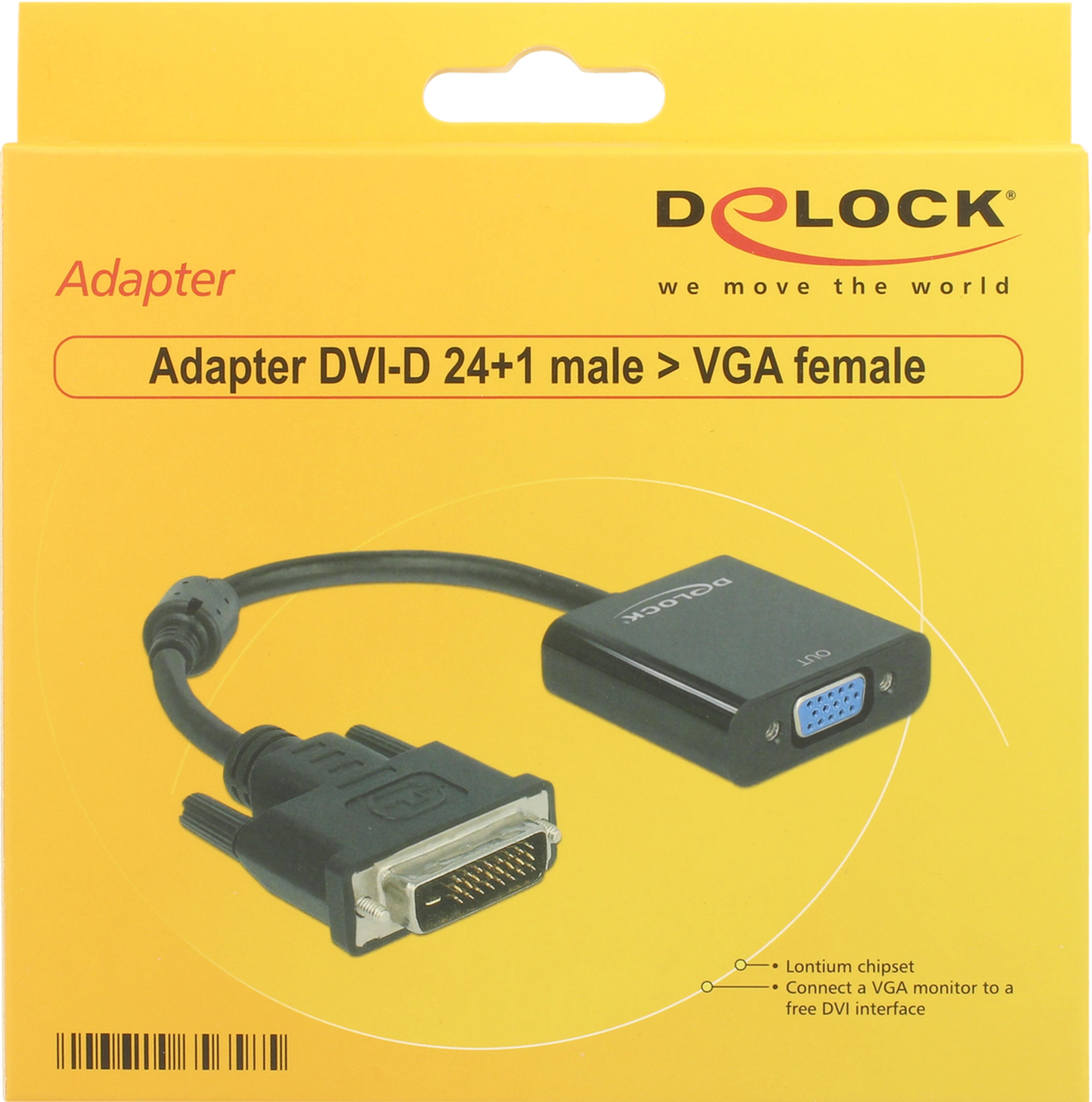 Delock DVI-D - VGA Adapter