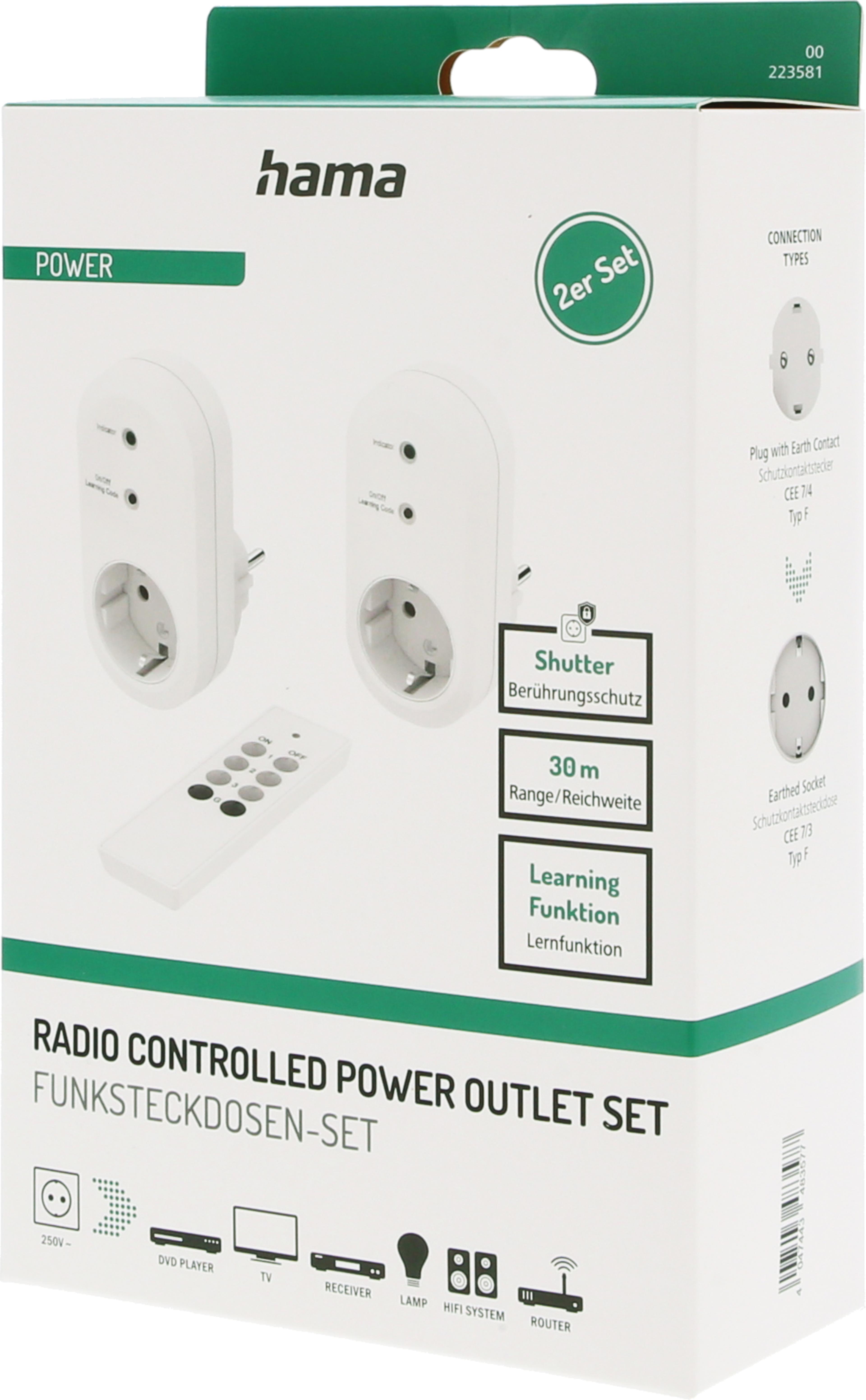 Radio-controlled Socket Set w/ Remote