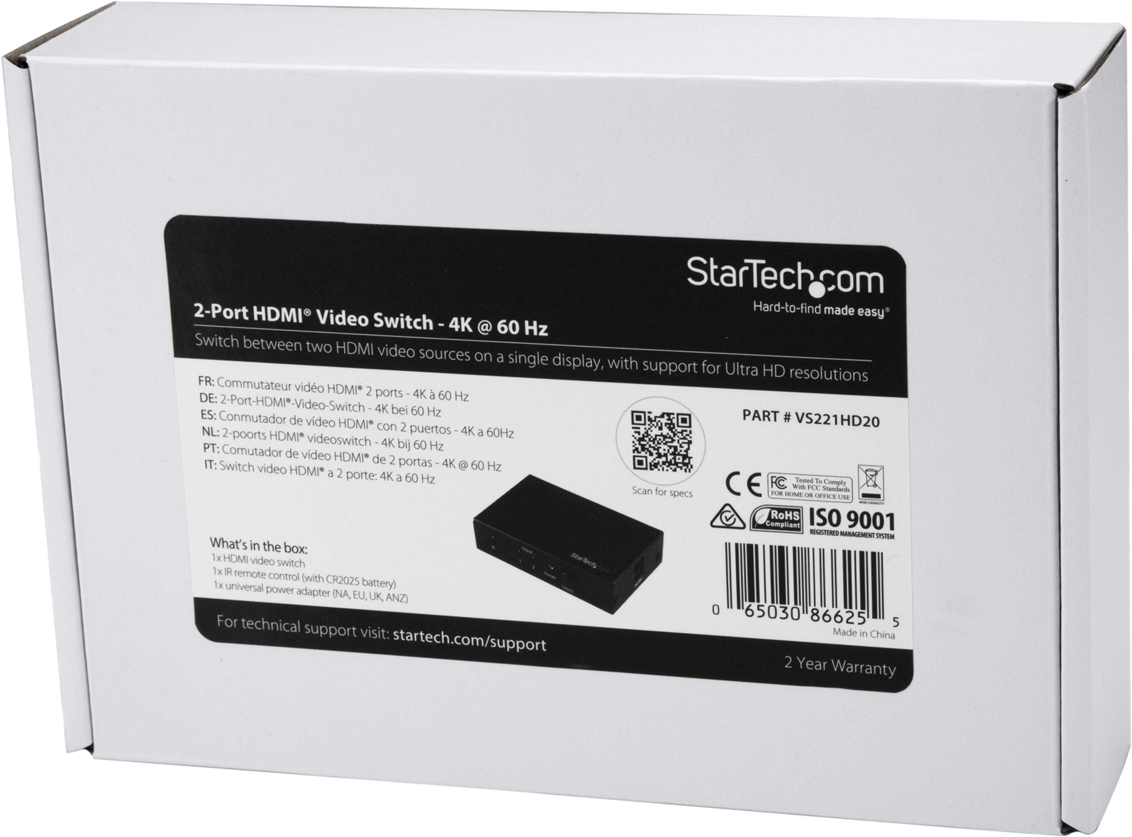StarTech HDMI Selector 2:1
