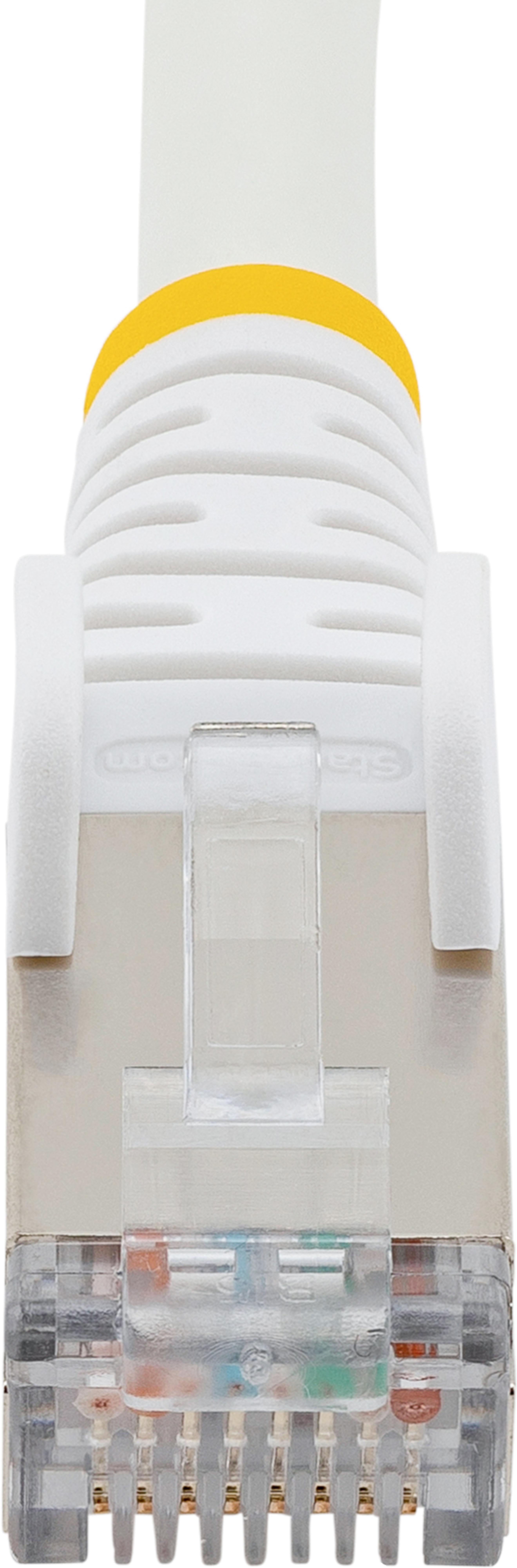 Patchkabel RJ45 S/FTP Cat6a 1 m weiß
